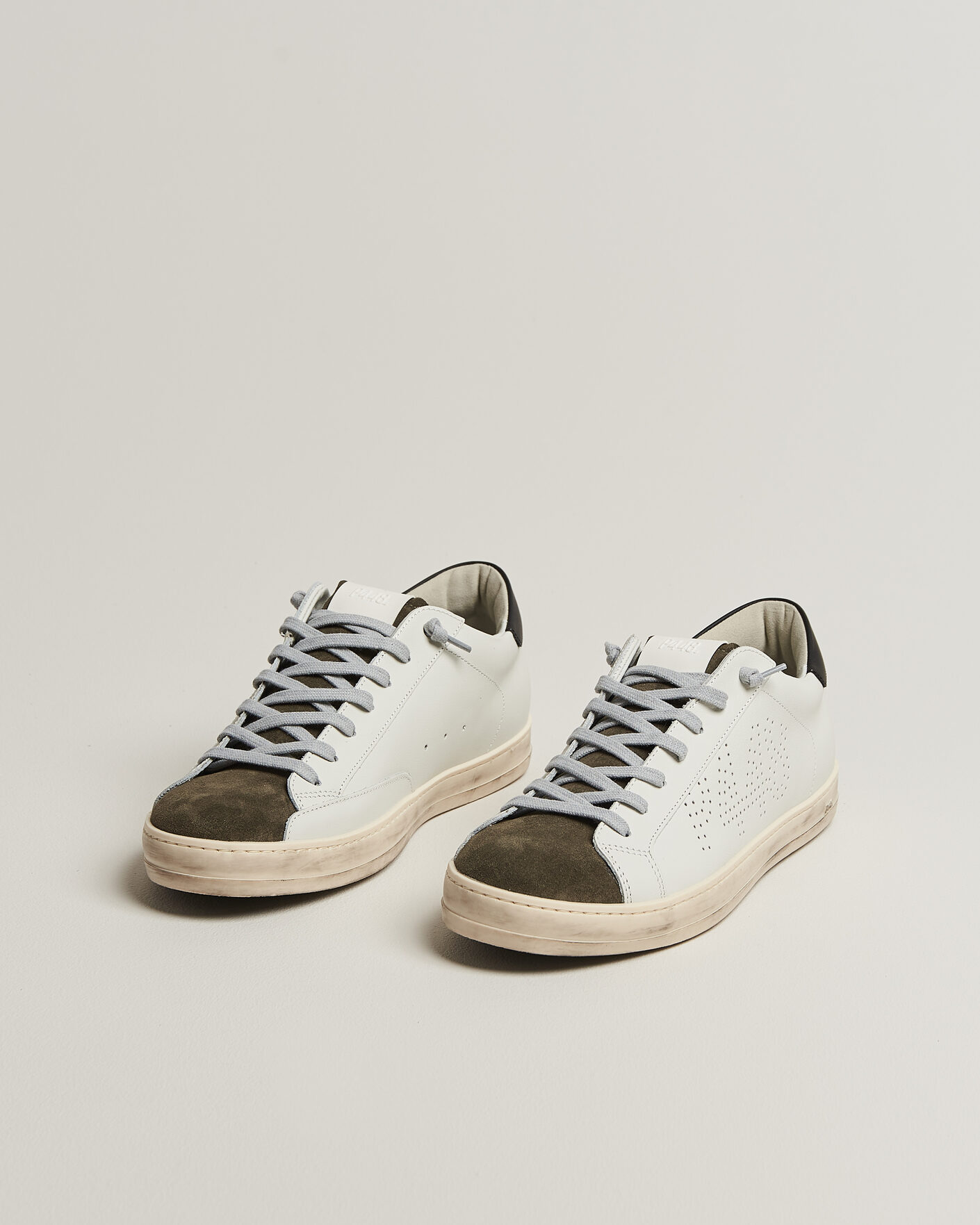 Herren | Sneaker | P448 | John Leather Sneaker White/Olive