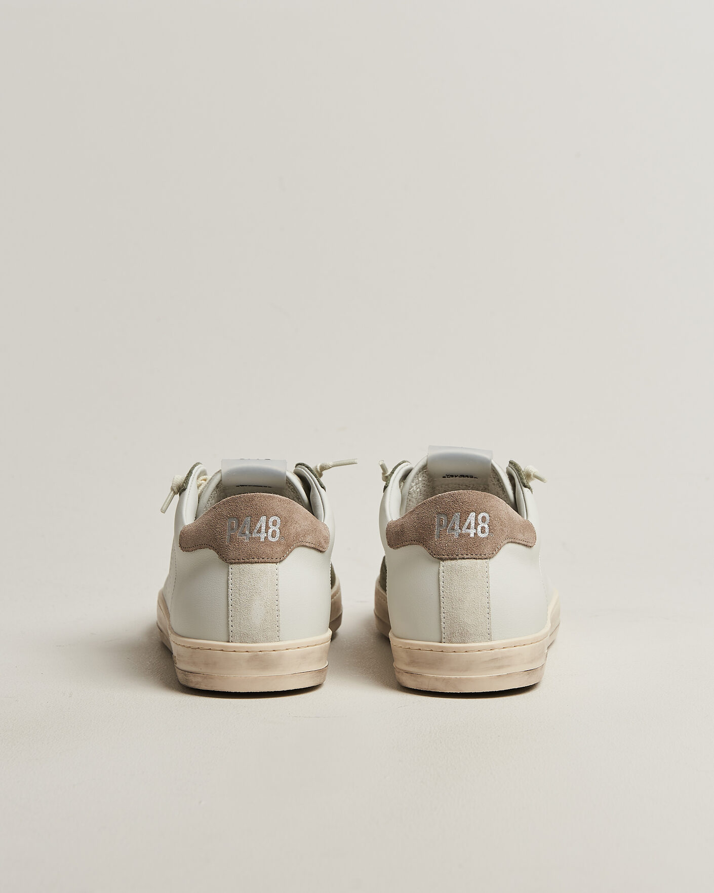 Herren | Sneaker | P448 | John Leather/Suede Sneaker White/Olive/Grey