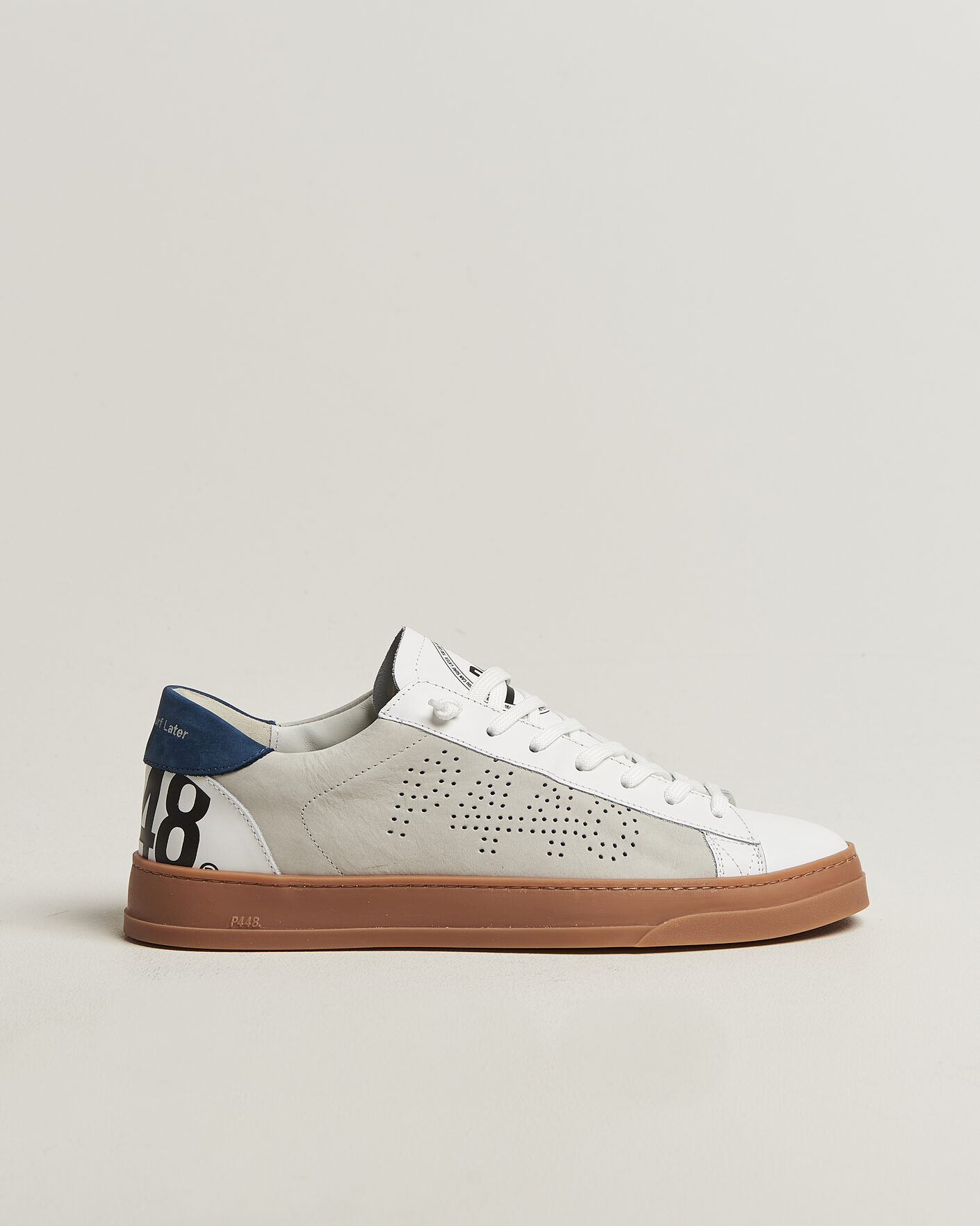 Herren | Sneaker | P448 | Jack Leather Sneaker White/Navy