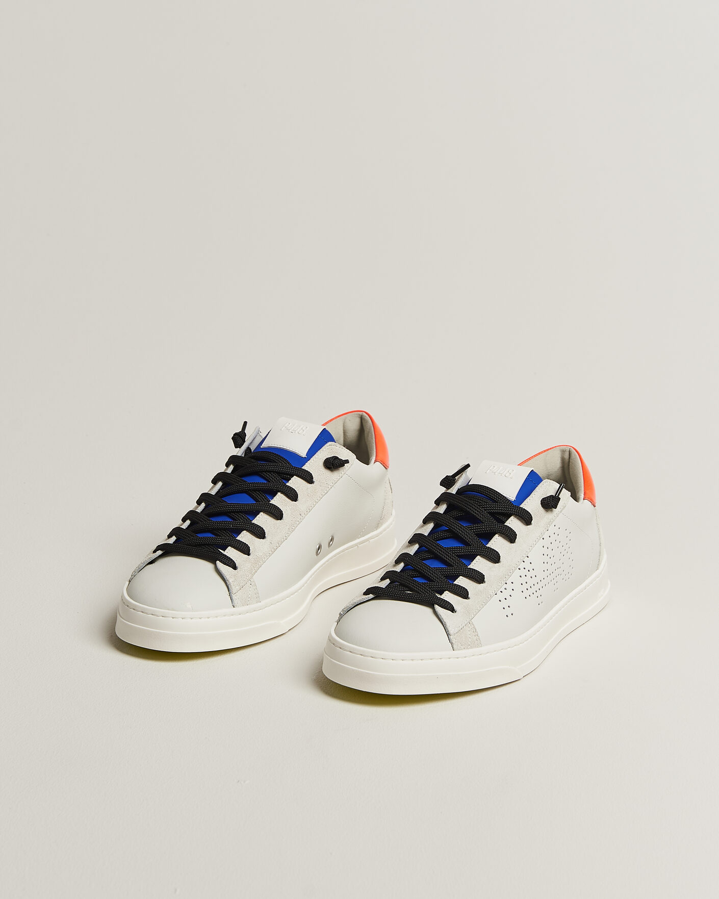 Herren | Sneaker | P448 | Jack Leather Sneaker Grey/Orange