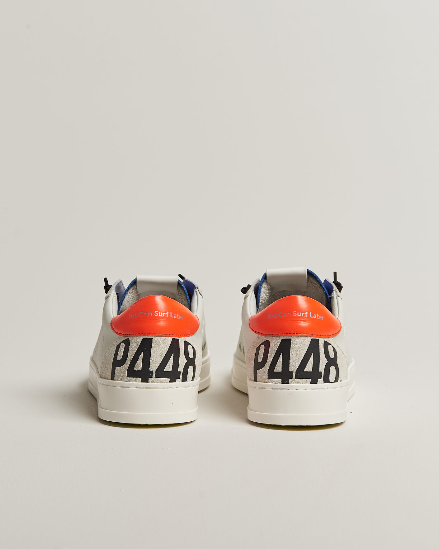 Herren | Sneaker | P448 | Jack Leather Sneaker Grey/Orange