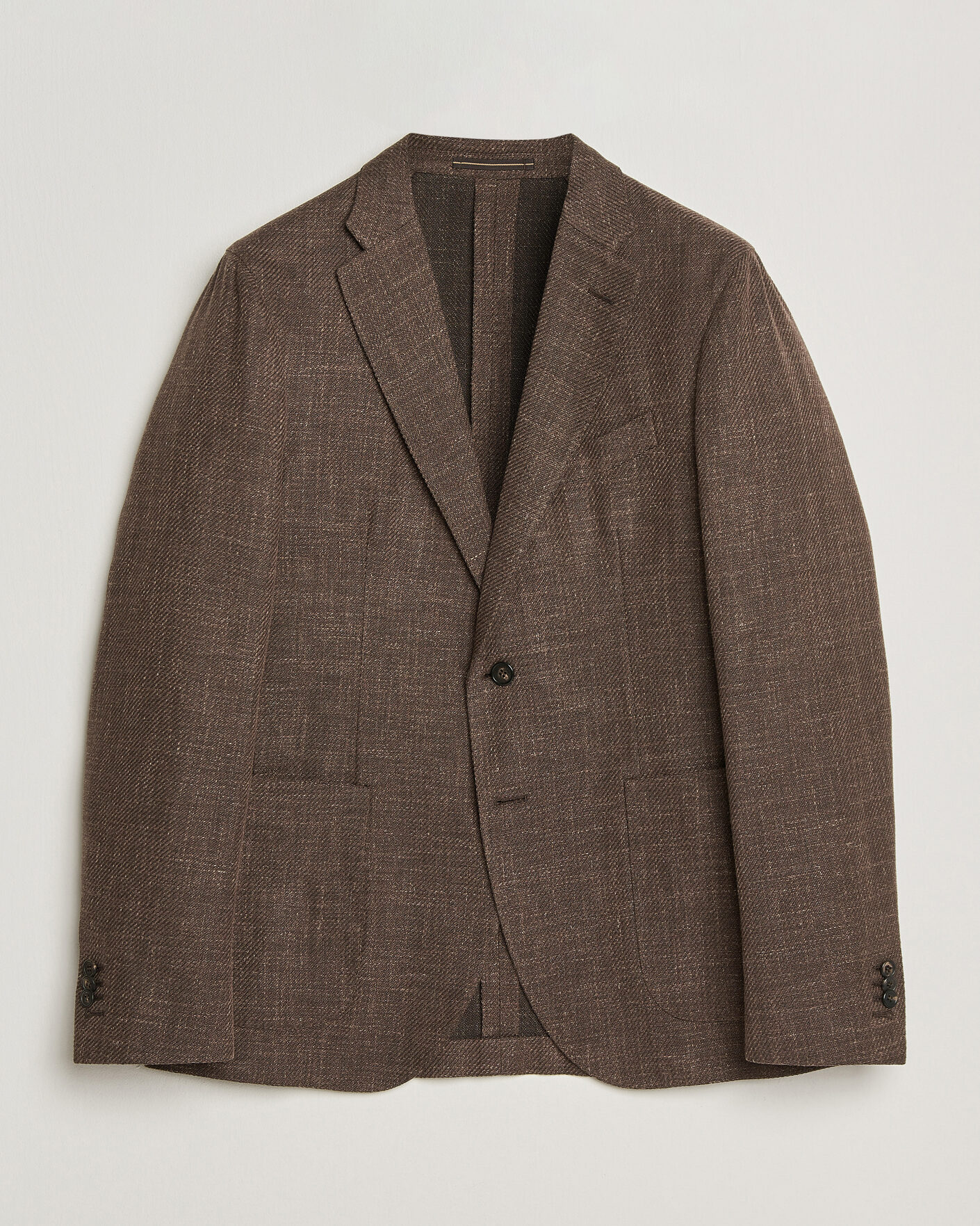 Herren | Sakkos | Incotex | Structured Cotton Blazer Dark Brown