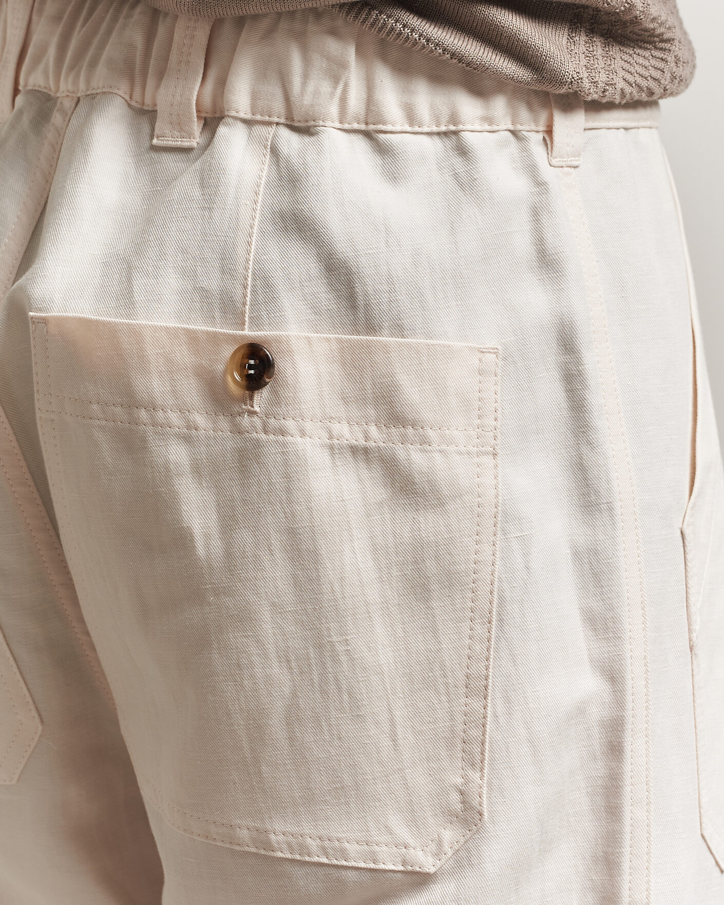 Herren | Hosen | Brunello Cucinelli | Linen Casual Pants Off White