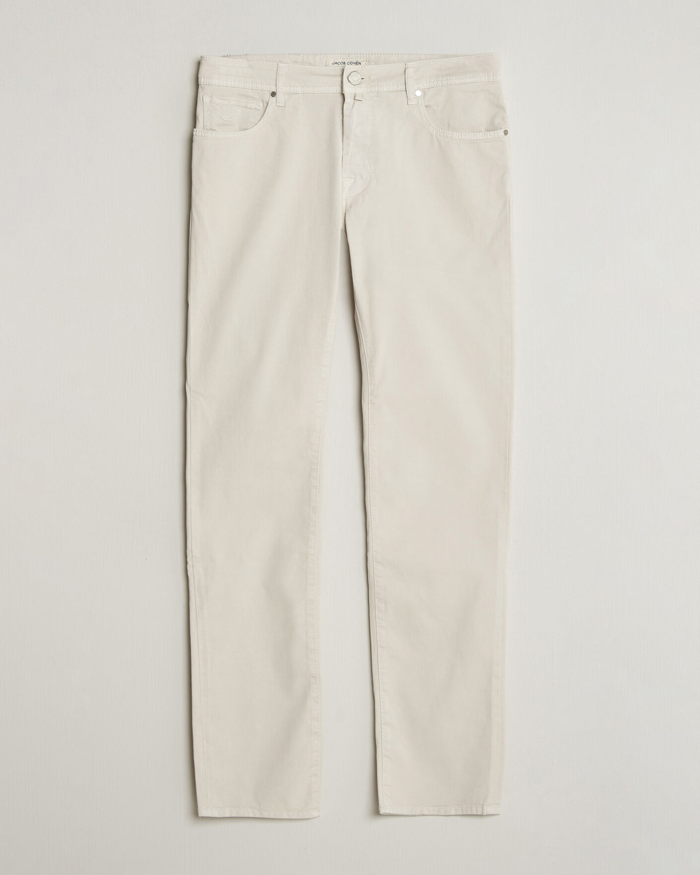 Herren | Hosen | Jacob Cohën | Bard Garment Dyed Gabardine Trousers Off White