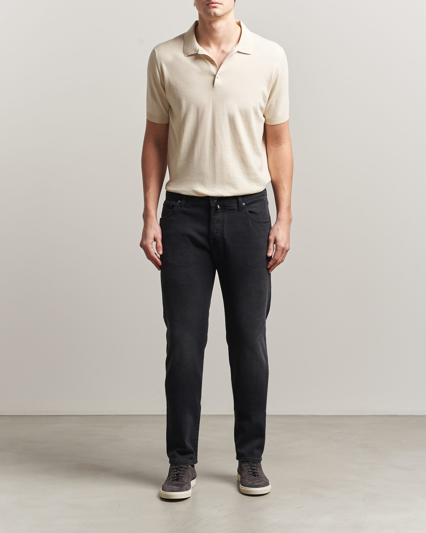 Herren | Hosen | Jacob Cohën | Nick Slim Fit Power Stretch Jeans Medium Black Wash