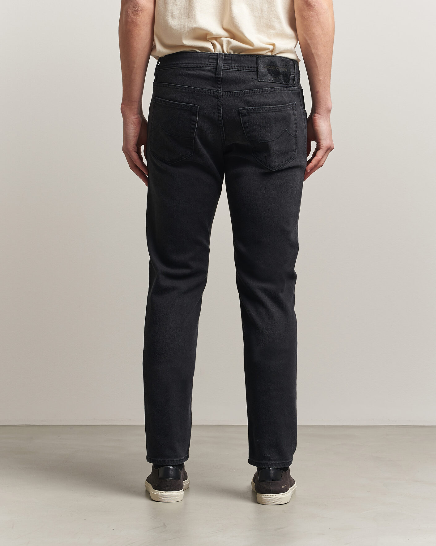 Herren | Jeans | Jacob Cohën | Nick Slim Fit Power Stretch Jeans Medium Black Wash