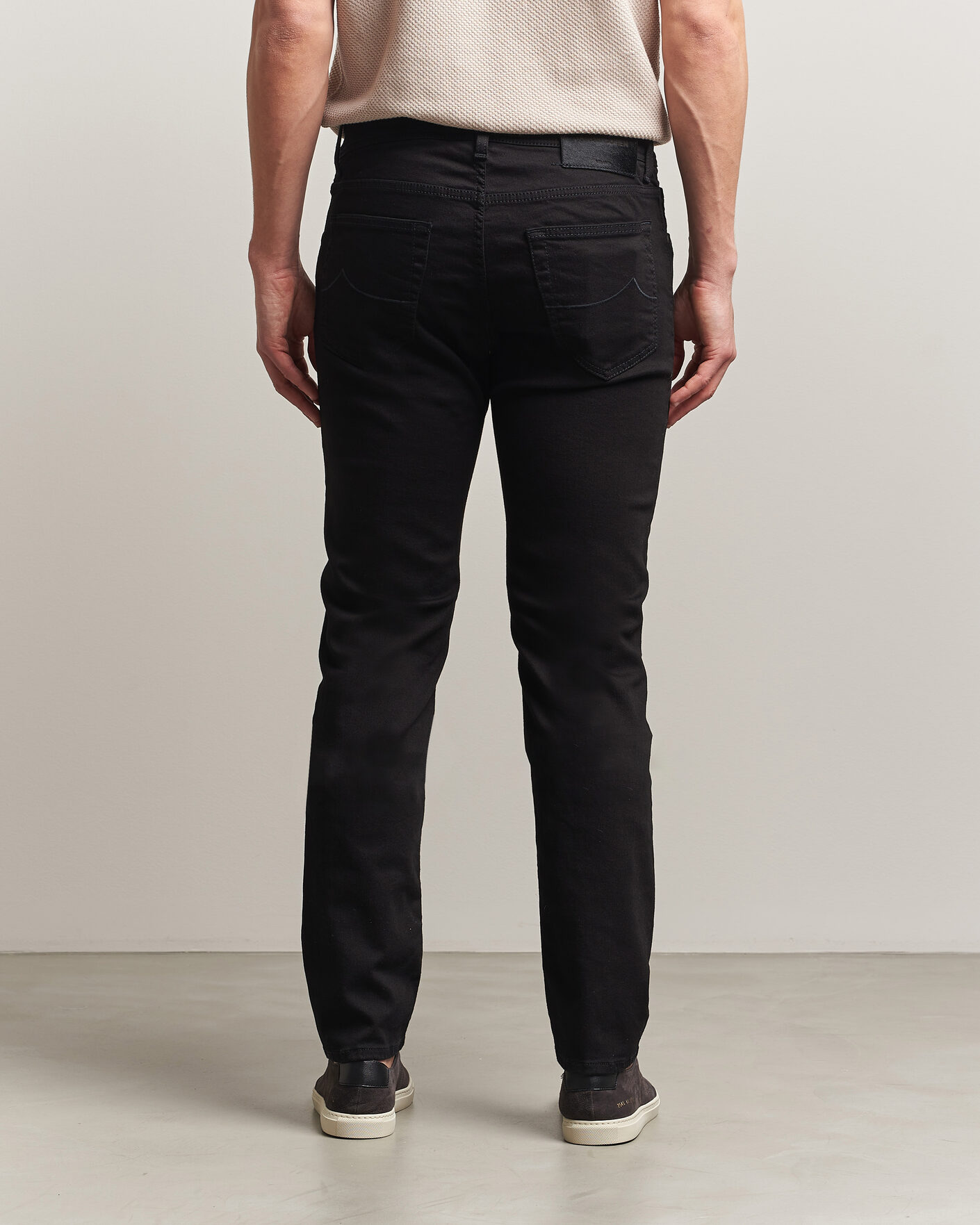 Herren | Jeans | Jacob Cohën | Nick Slim Fit Stretch Stay Black Jeans Rinse Wash