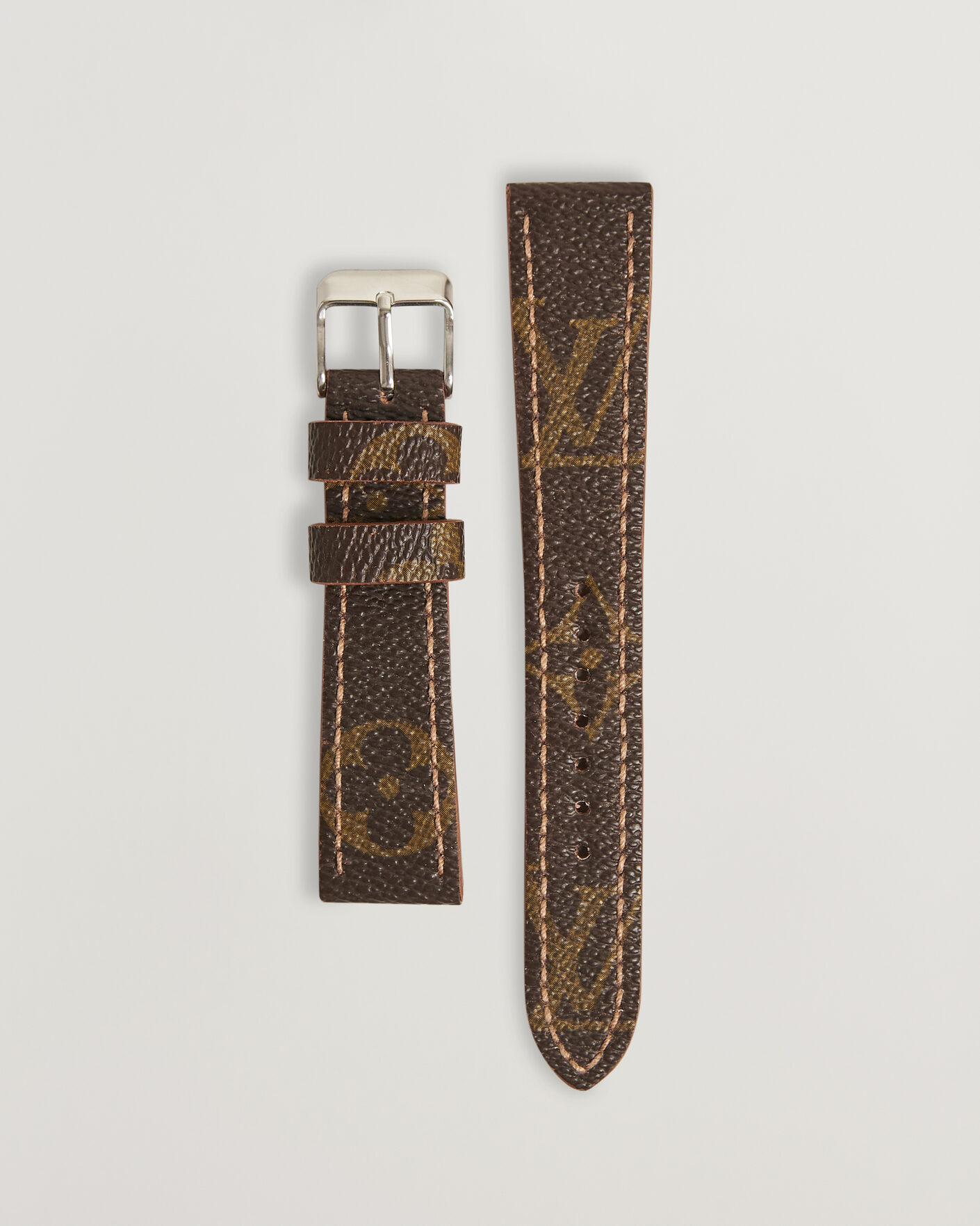 Herren | Uhrenarmband | Care with Carl | Watch Strap Remade Louis Vuitton 20/16 mm Monogram