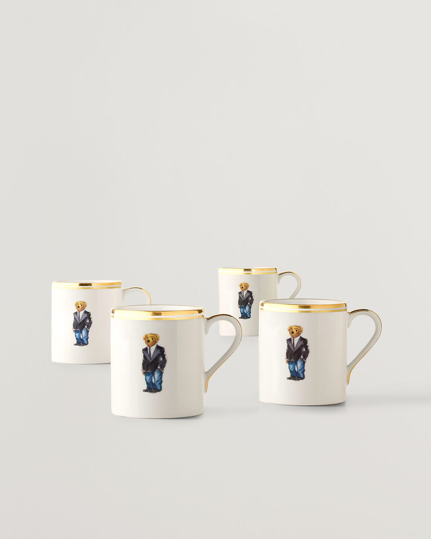 Herren | Für das Zuhause | Ralph Lauren Home | Wilshire Tuxedo Bear Mug Set White/Gold