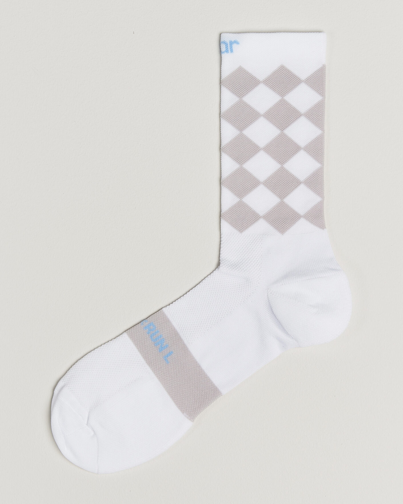 Herren | Unterwäsche | SOAR Running | Diamond Crew Sock White/Grey