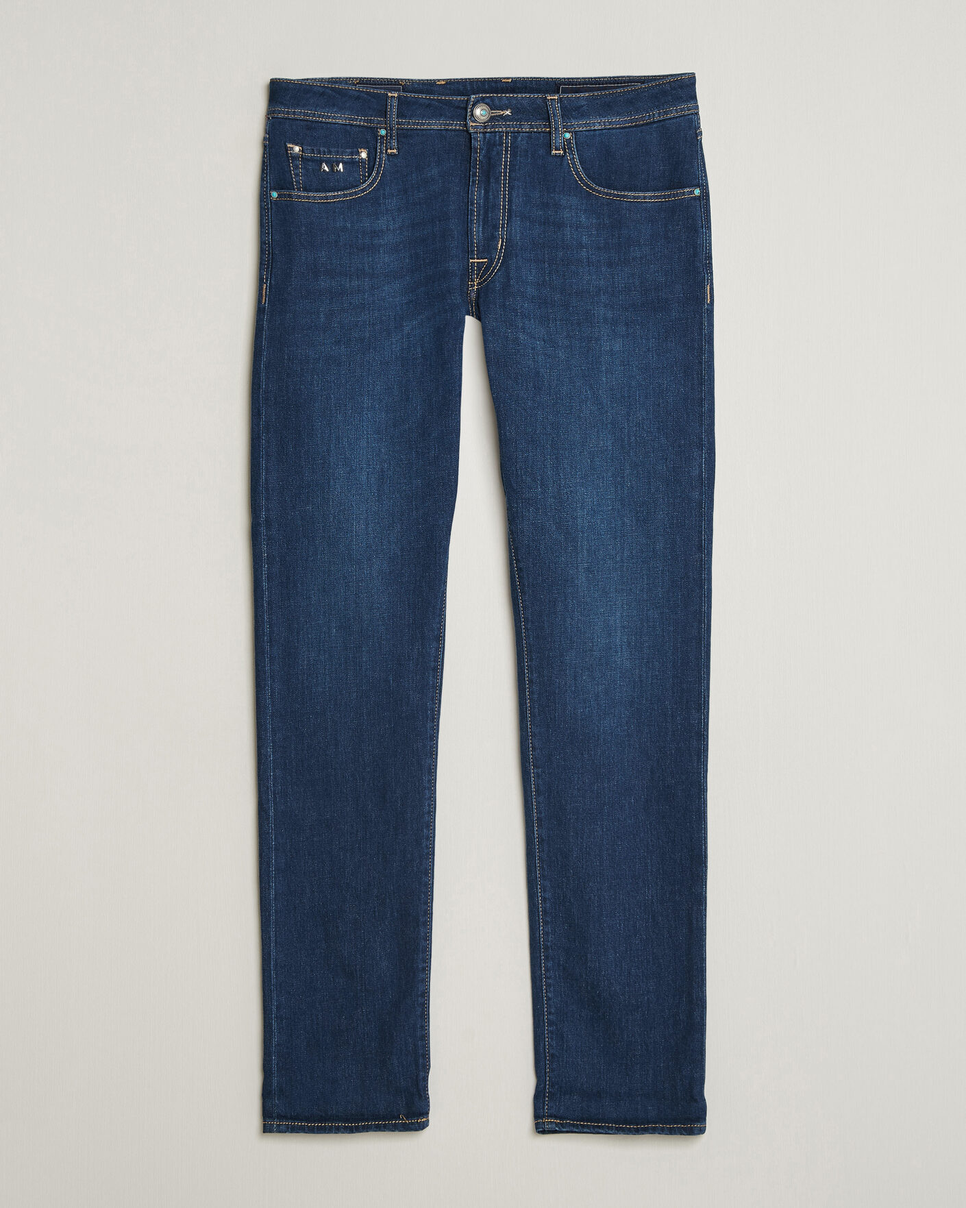 Herren | Jeans | Tramarossa | Michelangelo Western Badge Stretch Jeans Mid Blue