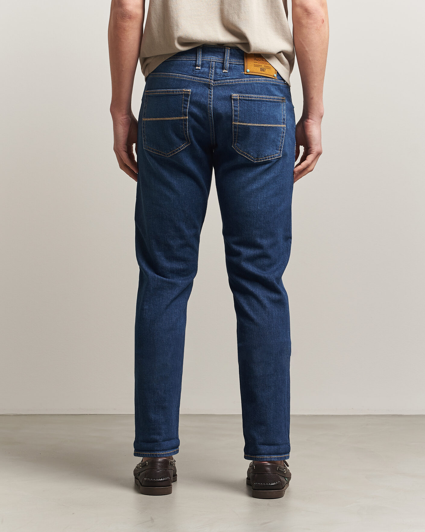 Herren | Jeans | Tramarossa | Michelangelo Western Badge Stretch Jeans Mid Blue