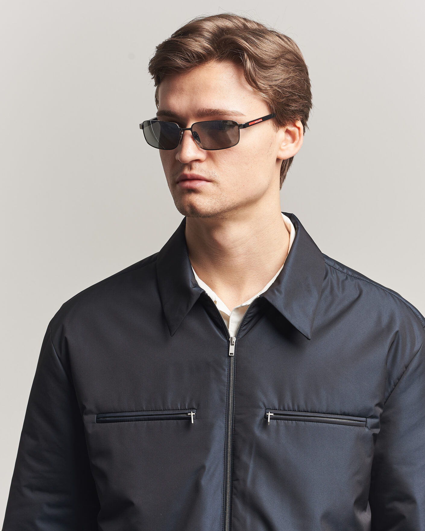 Herren | Sonnenbrillen | Prada Linea Rossa | 0PS B54S Sunglasses Metal Grey