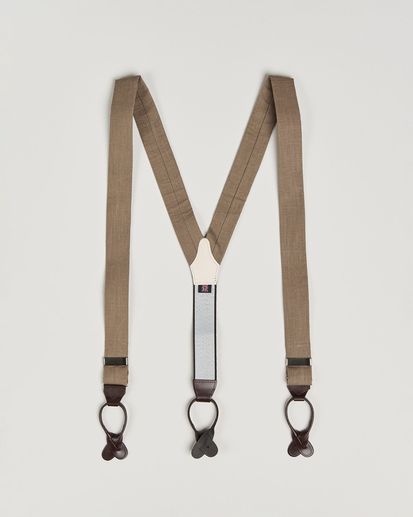 Herren | Hosenträger | Albert Thurston | Linen Braces Acorn Brown