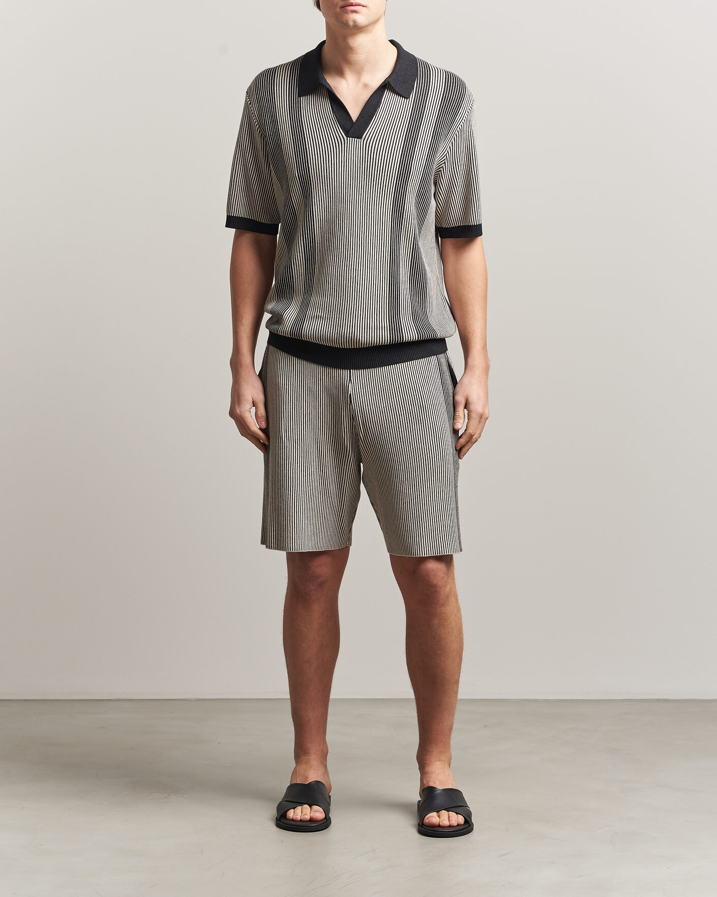 Herren | Poloshirts | J.Lindeberg | Sal Knitted Polo Moonbeam