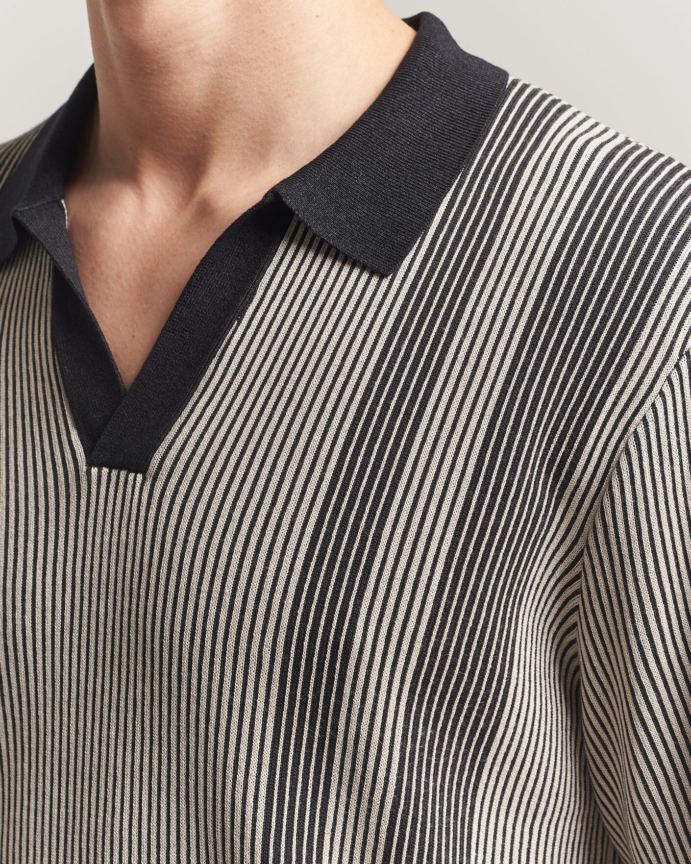 Herren | Poloshirts | J.Lindeberg | Sal Knitted Polo Moonbeam