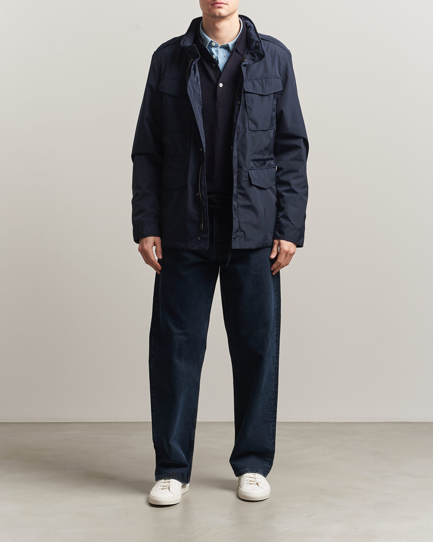 Herren | Jacken | A Day's March | Barnett M65 Nylon Jacket Navy