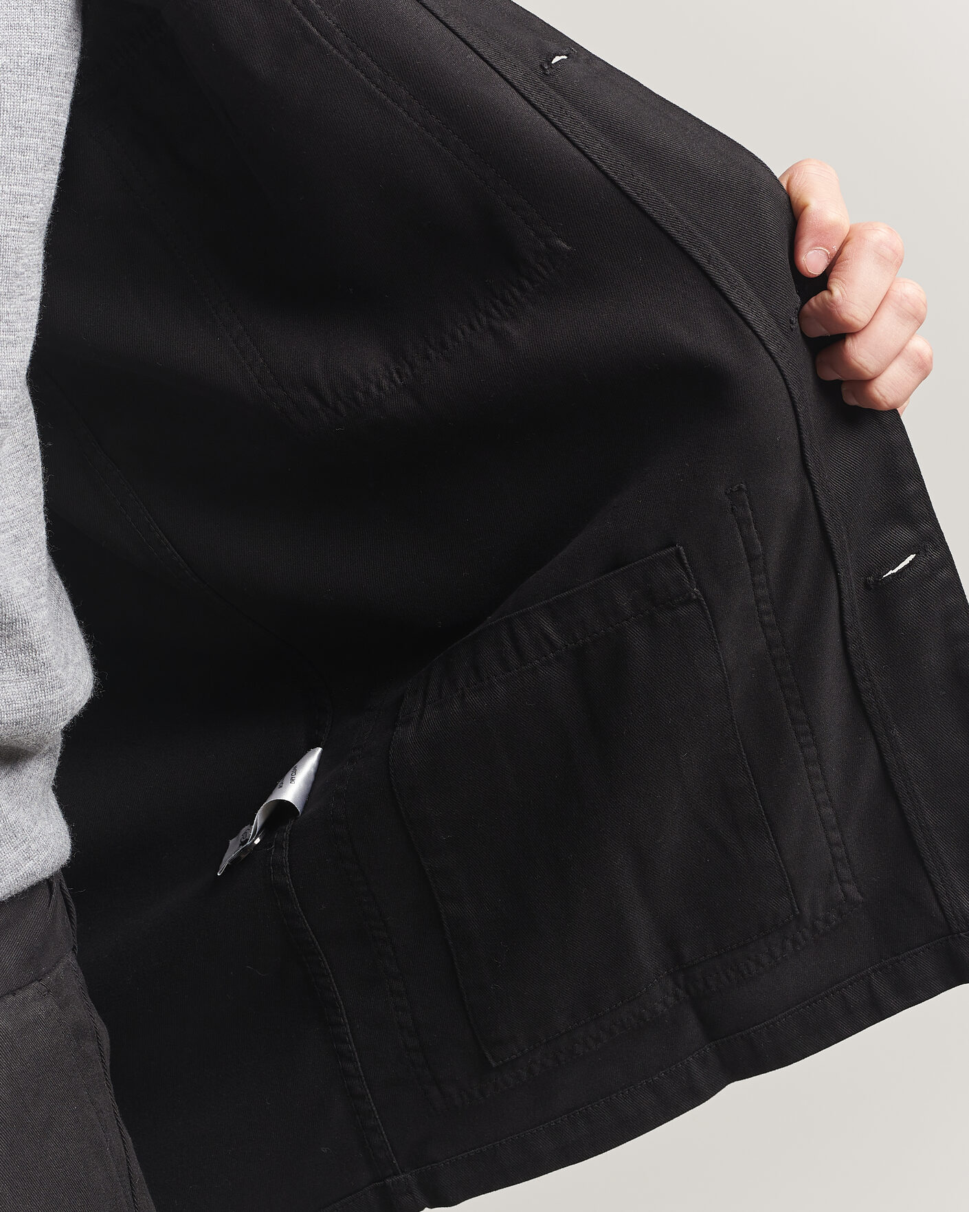 Herren | Hemden | A Day's March | Banagher Lyocell Overshirt Black