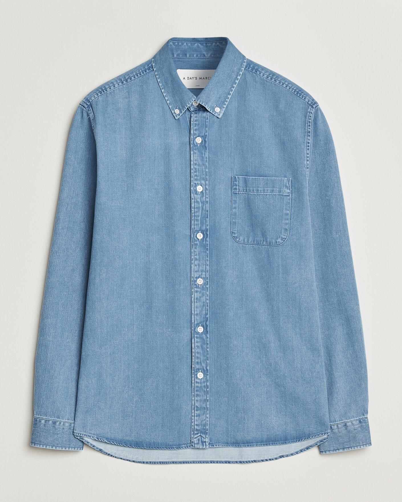 Herren | Hemden | A Day's March | Original Denim Shirt Light Blue