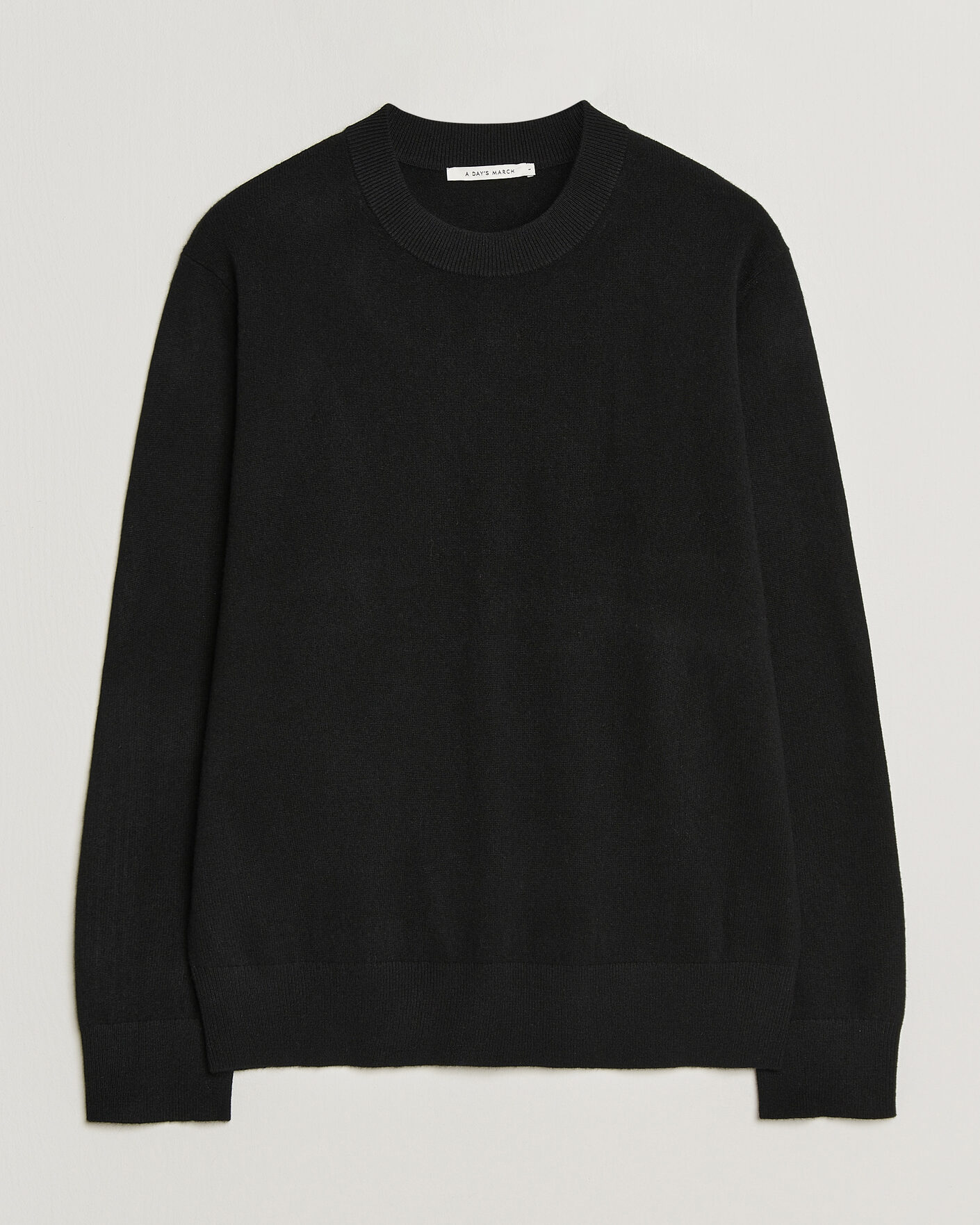 Herren | Pullover | A Day's March | Marlow Cashmere Blend Sweater Black