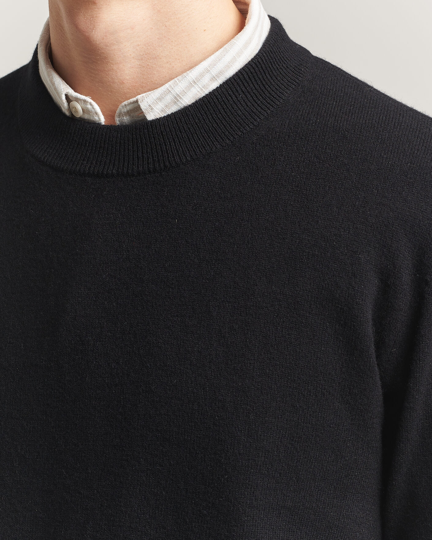 Herren | Pullover | A Day's March | Marlow Cashmere Blend Sweater Black