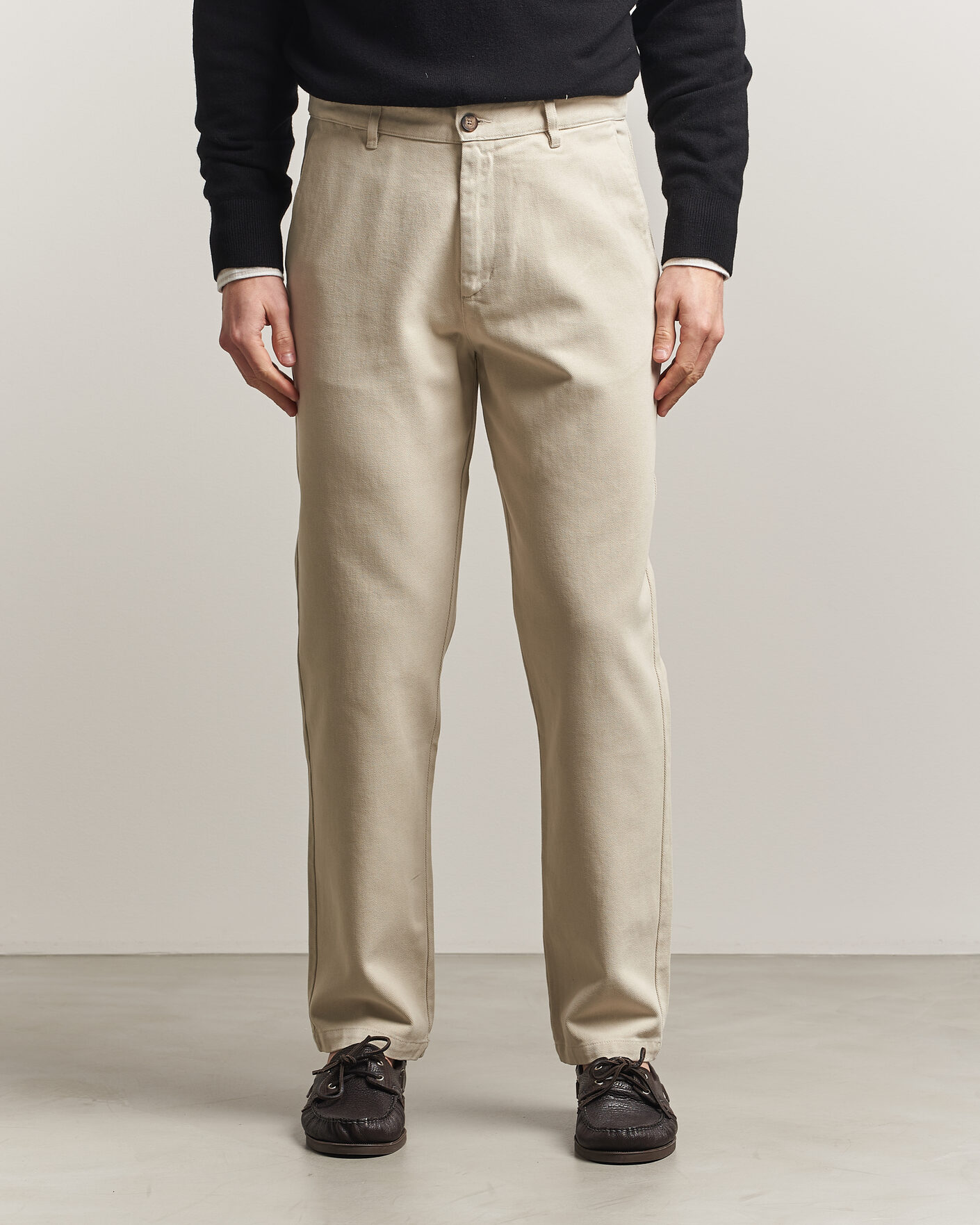 Herren | Hosen | A Day's March | Miller Cotton Lyocell Trousers Light Khaki