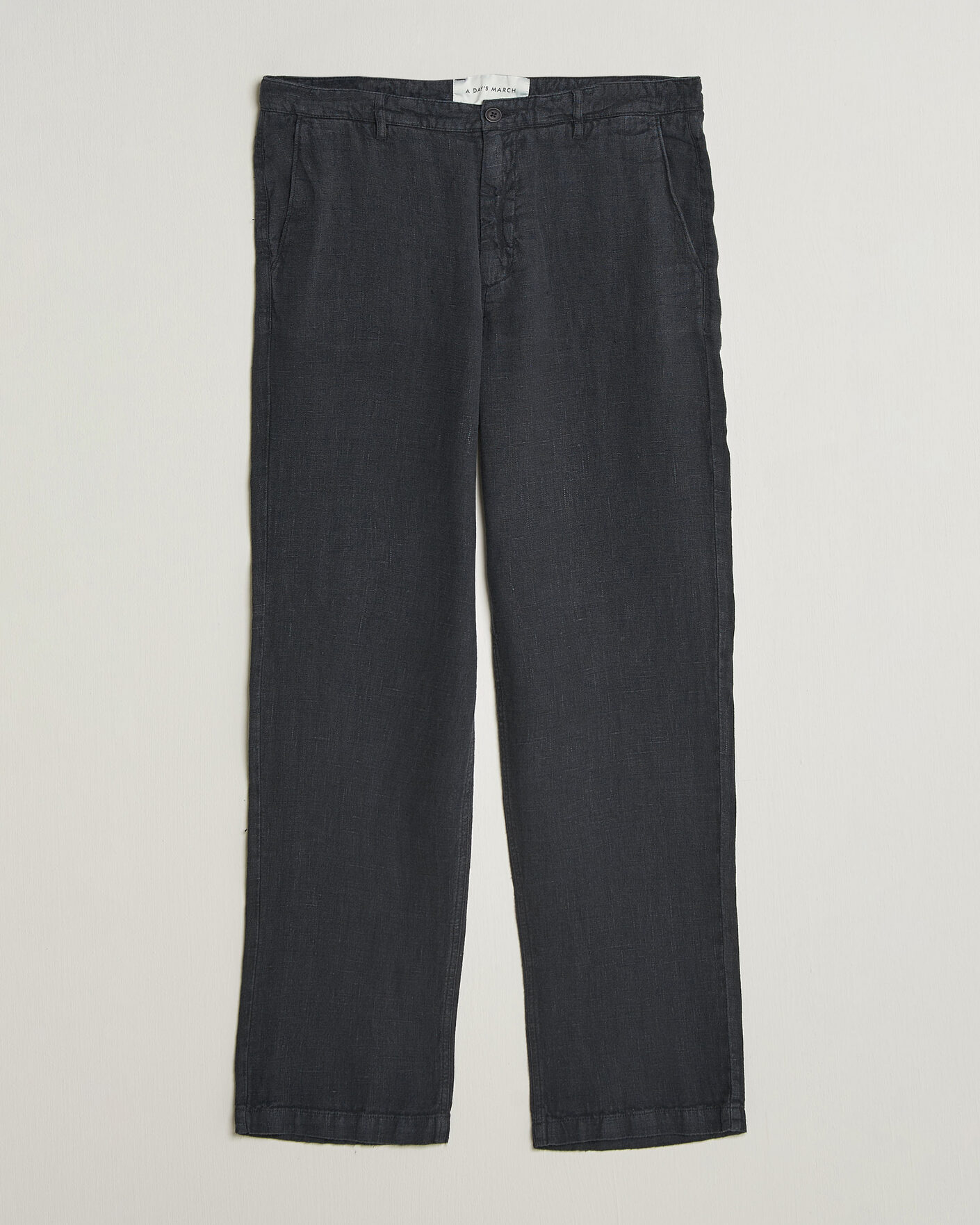 Herren | Hosen | A Day's March | Redwood Linen Trousers Black