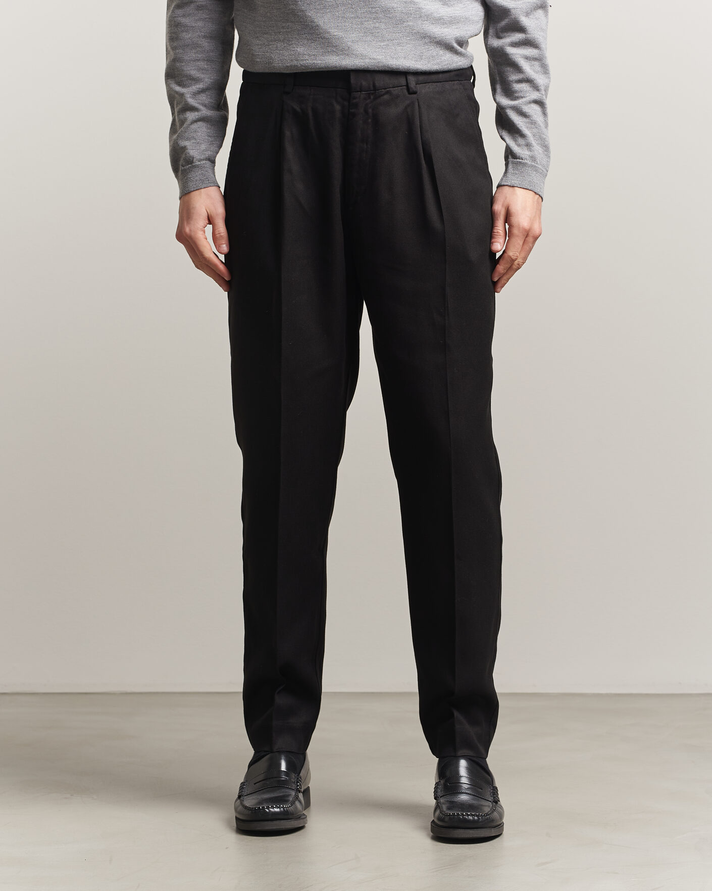 Herren | Hosen | A Day's March | Smart Lyocell Trousers Black