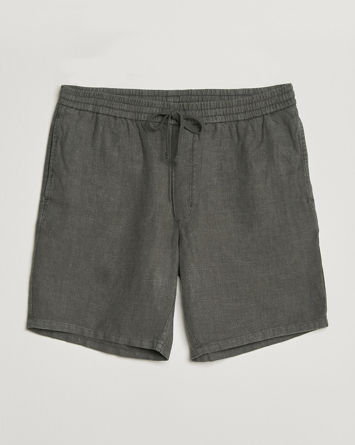 Herren | Shorts | A Day's March | Ipu Linen Drawstring Shorts Olive