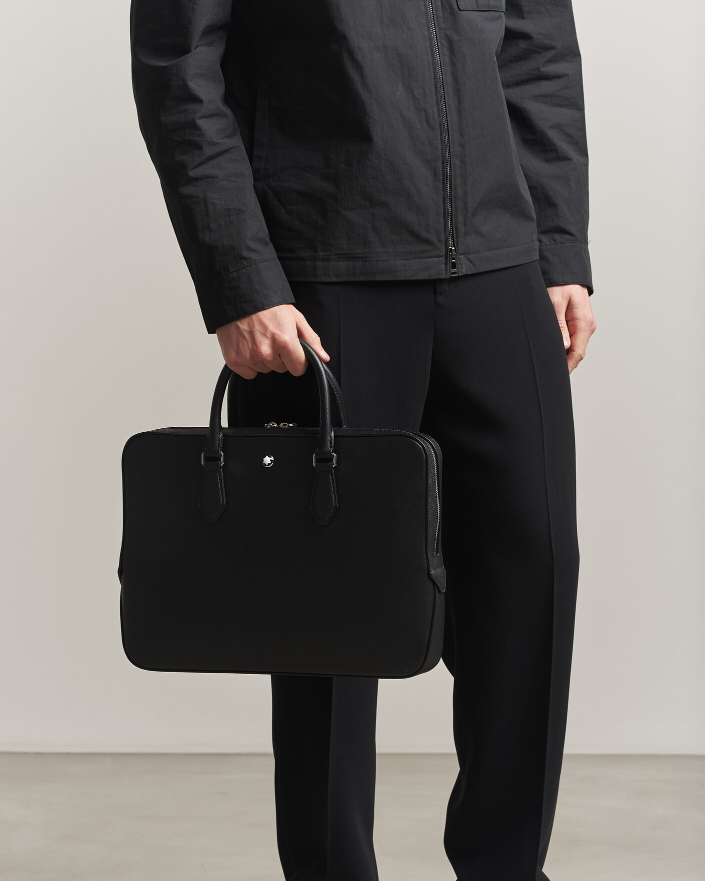 Herren | Taschen | Montblanc | Thin Sartorial Leather Briefcase Black