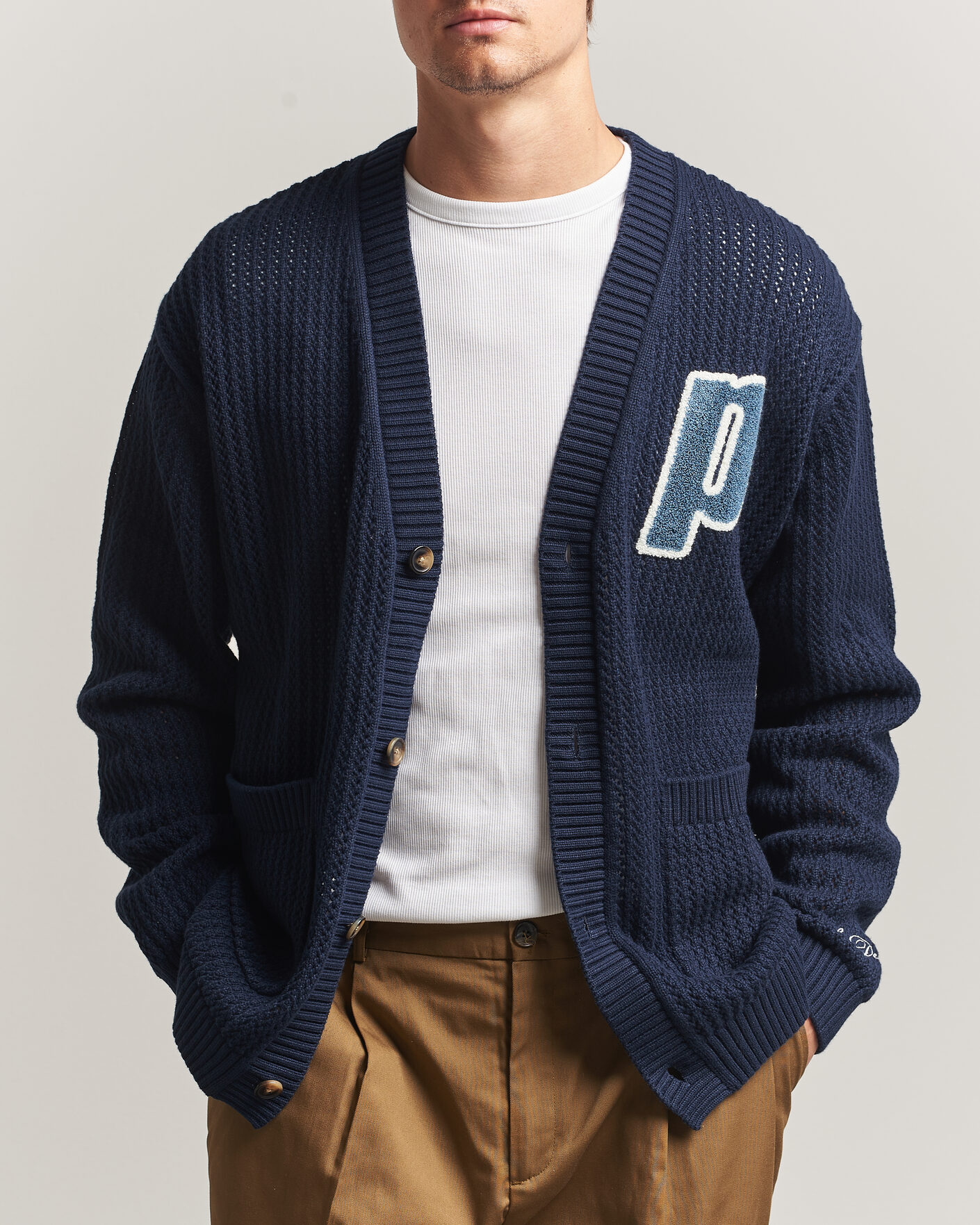 Herren | Pullover | LES DEUX | Prince Lace Knitted Cardigan Dark Navy