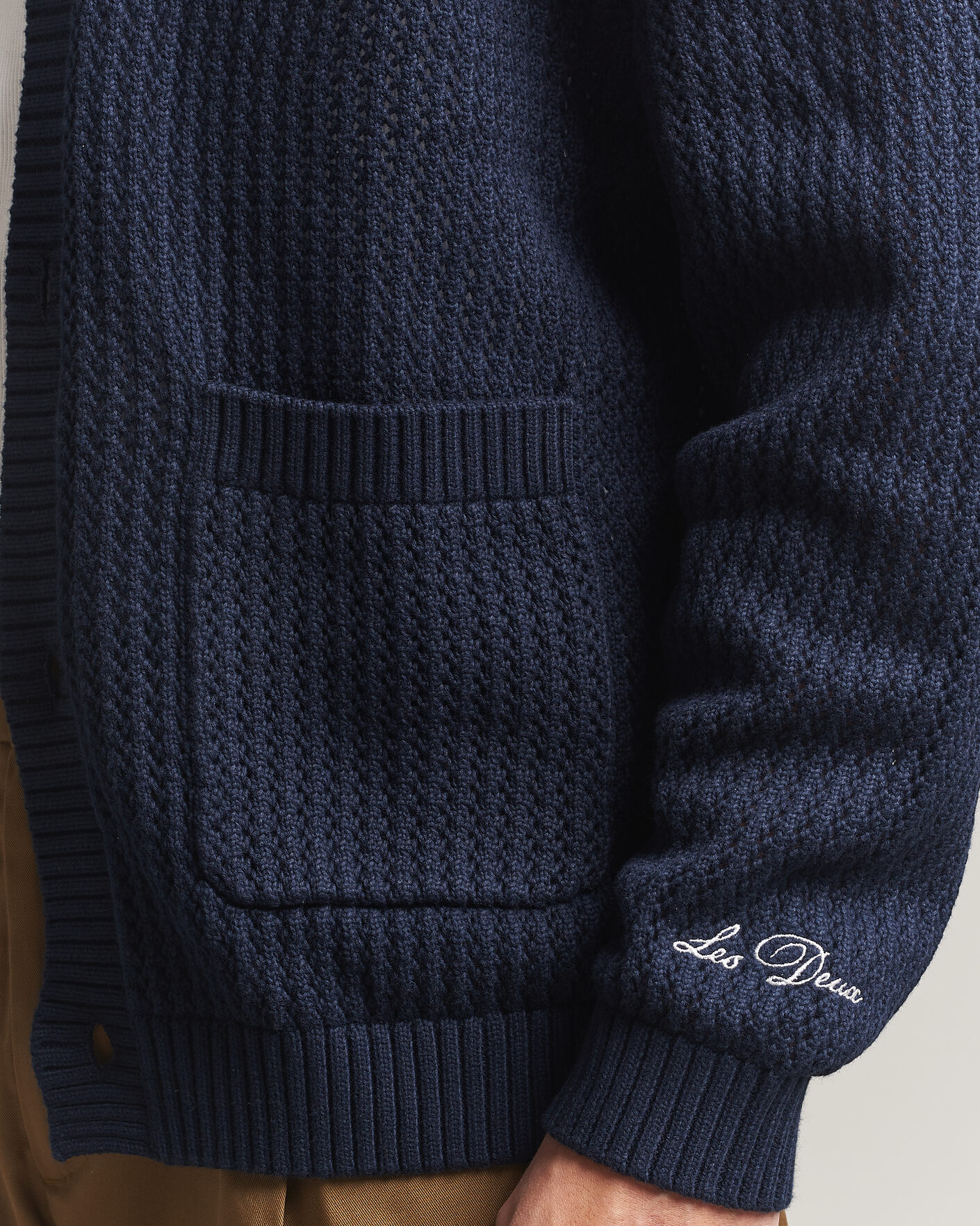 Herren | Pullover | LES DEUX | Prince Lace Knitted Cardigan Dark Navy