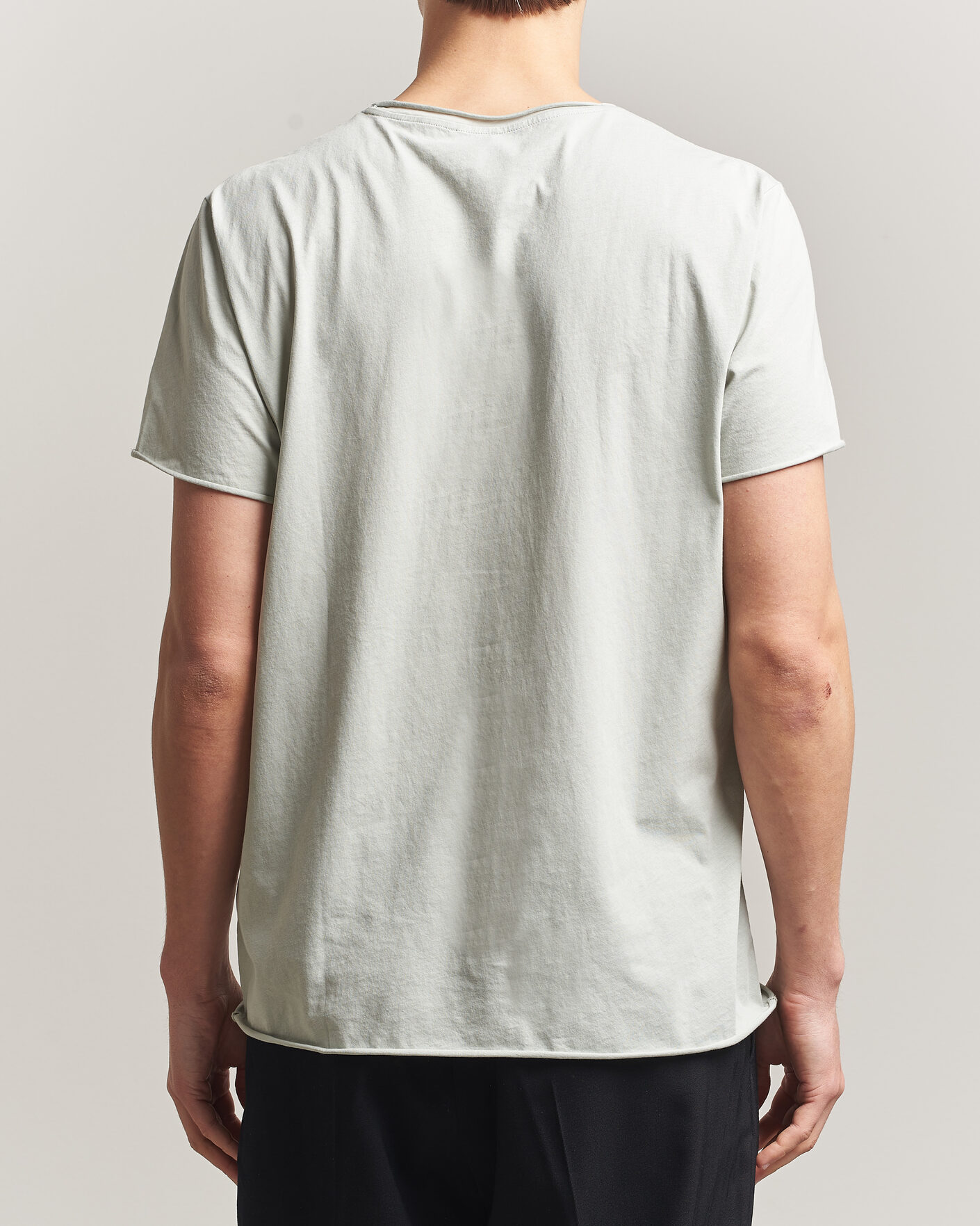 Herren | T-Shirts | Filippa K | Roll Neck Crew Neck T-Shirt Silver Grey