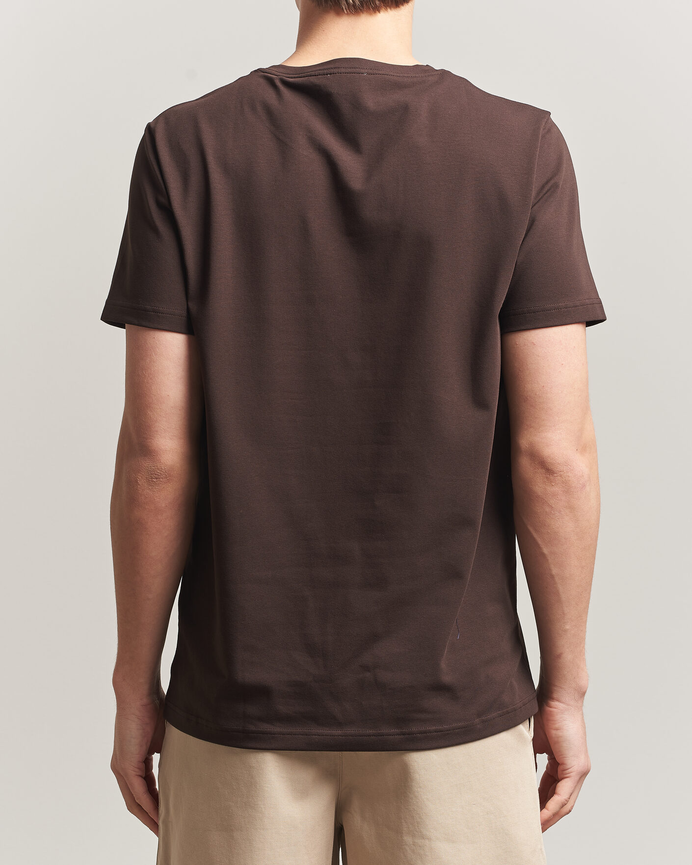 Herren | T-Shirts | Filippa K | Soft Lycra T-Shirt Dark Chocolate