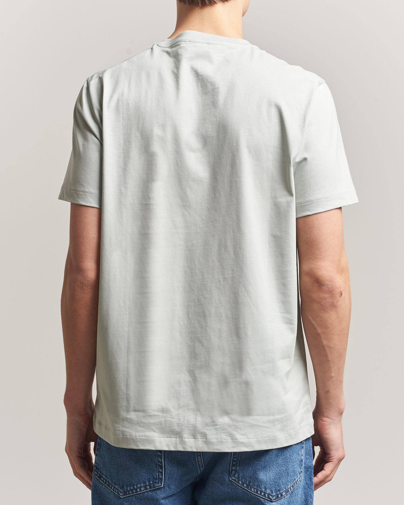 Herren | T-Shirts | Filippa K | Filip Crew Neck T-Shirt Silver Grey