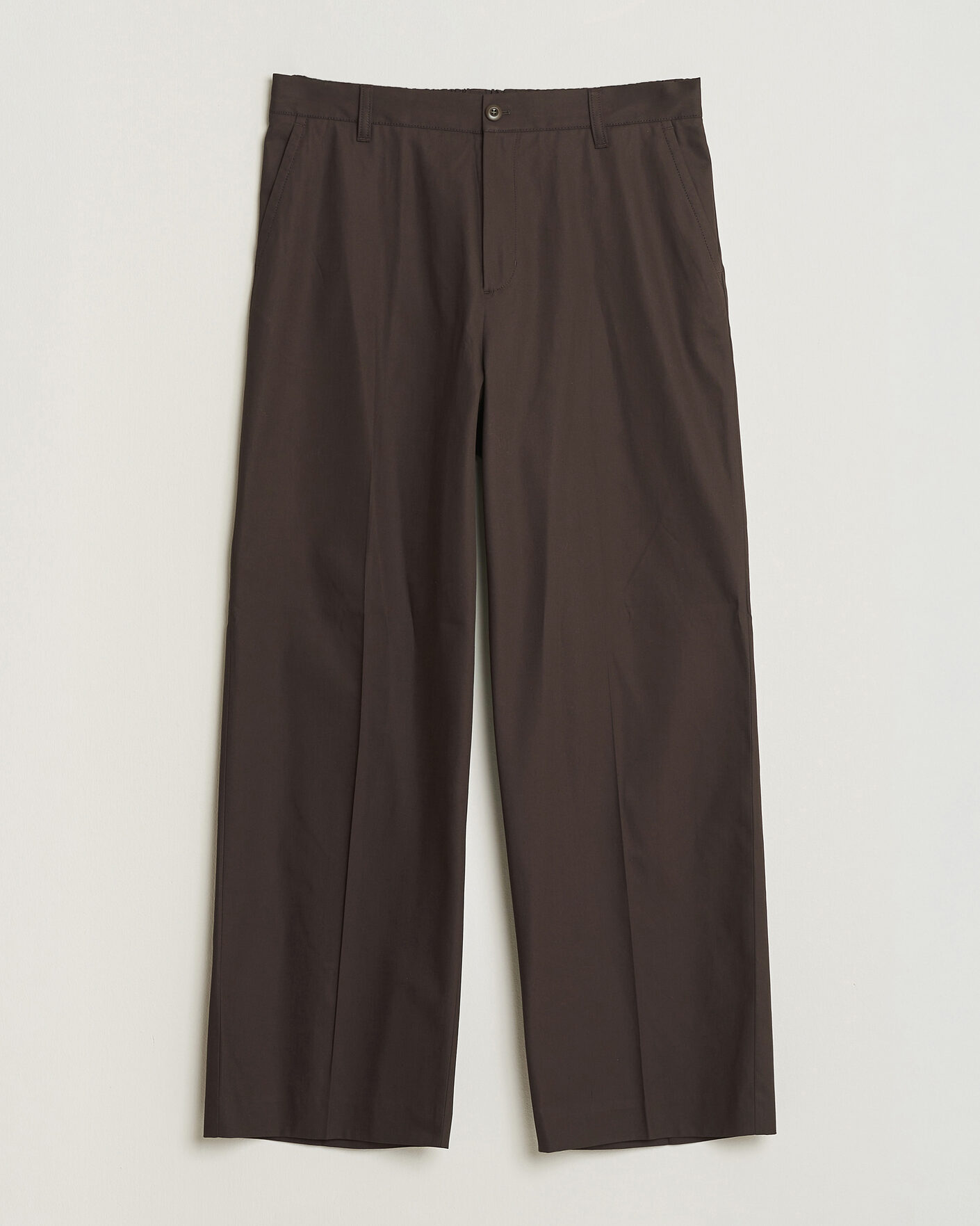 Herren | Hosen | Filippa K | Reeve Cotton Trousers Dark Chocolate