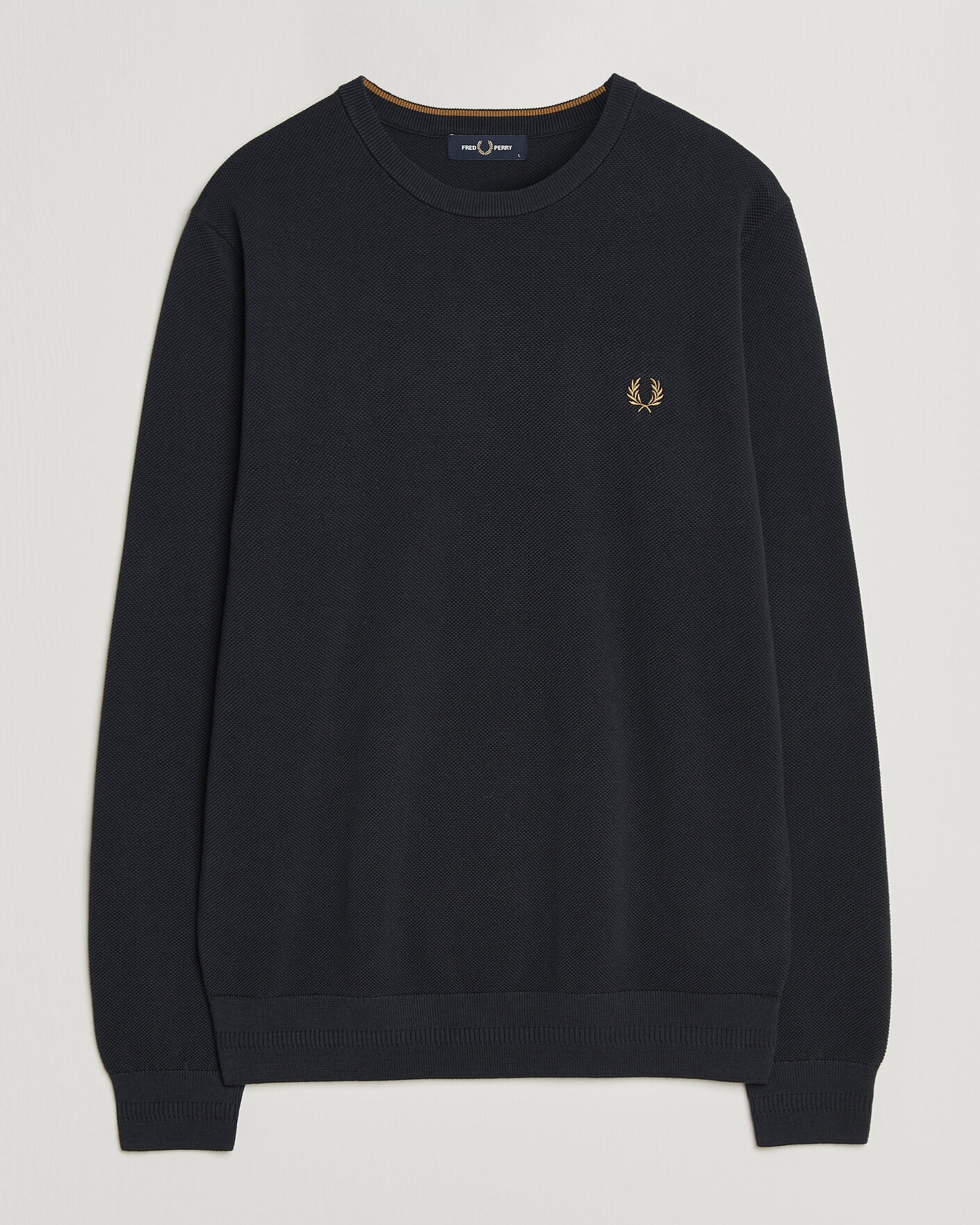 Herren | Pullover | Fred Perry | Piqué Stitched Sweater Navy