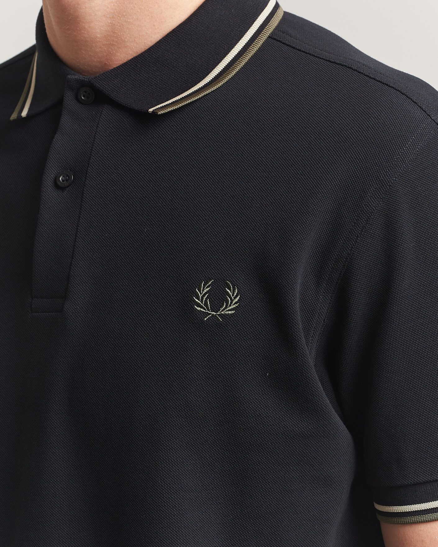 Herren | Poloshirts | Fred Perry | Twin Tipped Polo Shirt Black