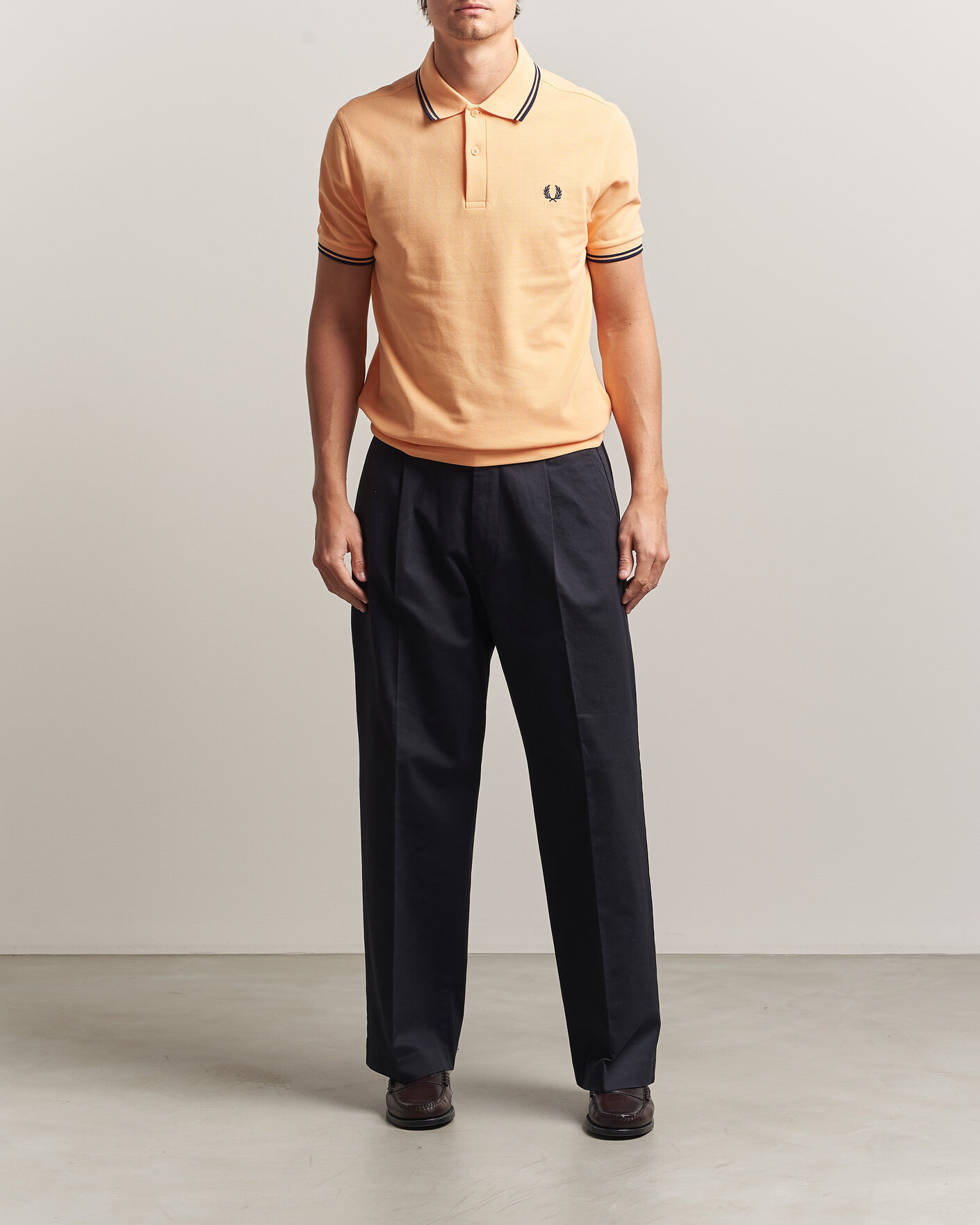 Herren | Poloshirts | Fred Perry | Twin Tipped Polo Shirt Peach