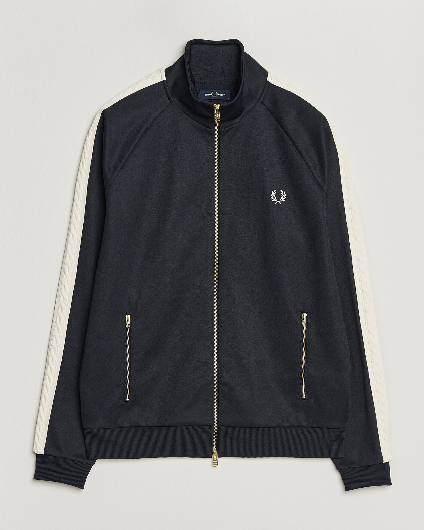 Herren | Pullover | Fred Perry | Cable Taped Track Jacket Navy