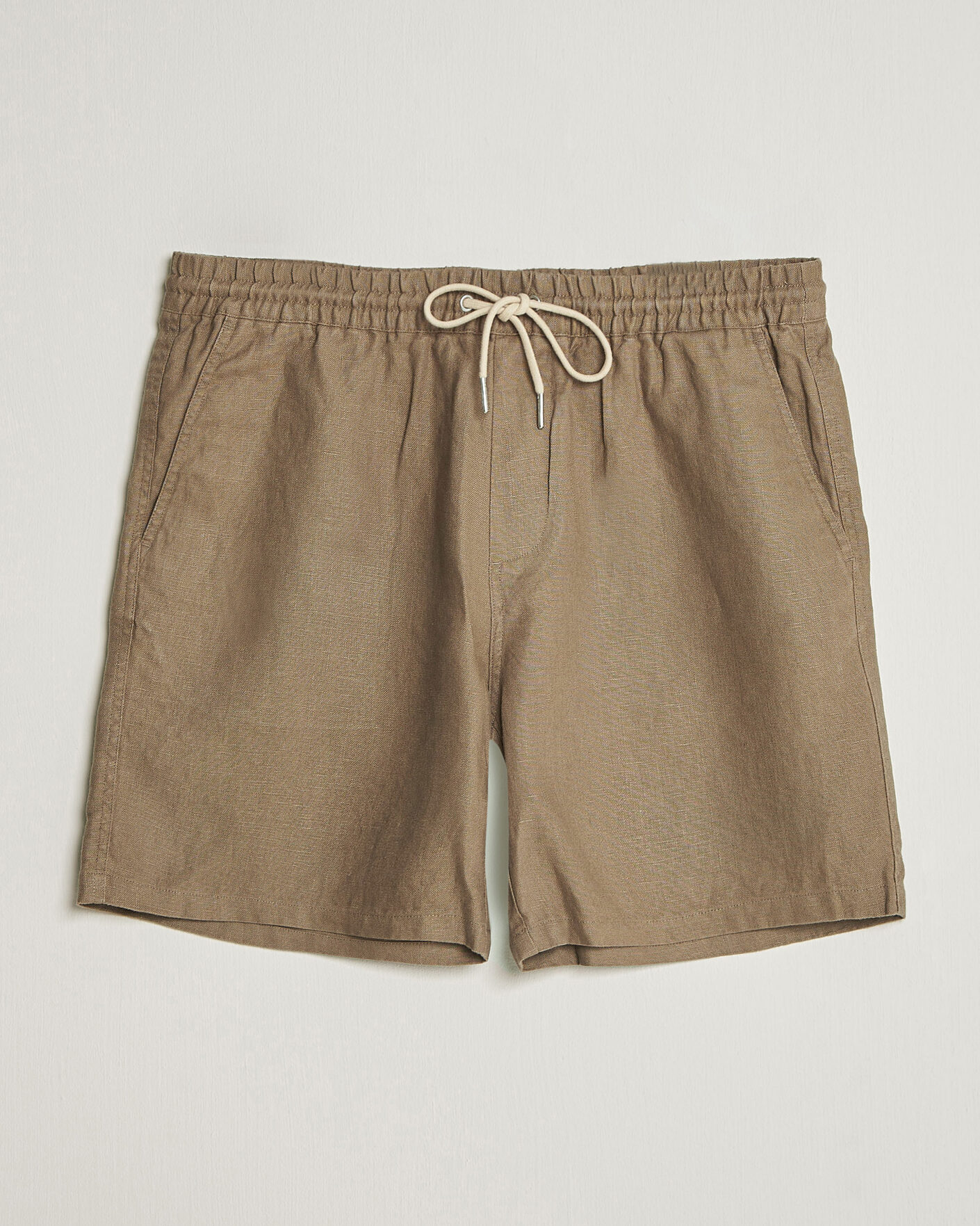 Herren |  | NN07 | Gregor Linen Drawstring Shorts Clay Mirage