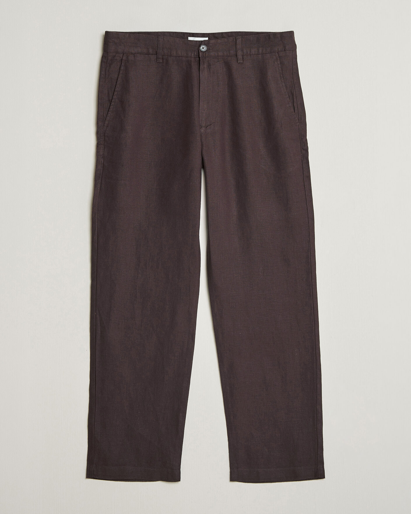 Herren | Hosen | NN07 | Aden Regular Fit Linen Trousers Dusky Port