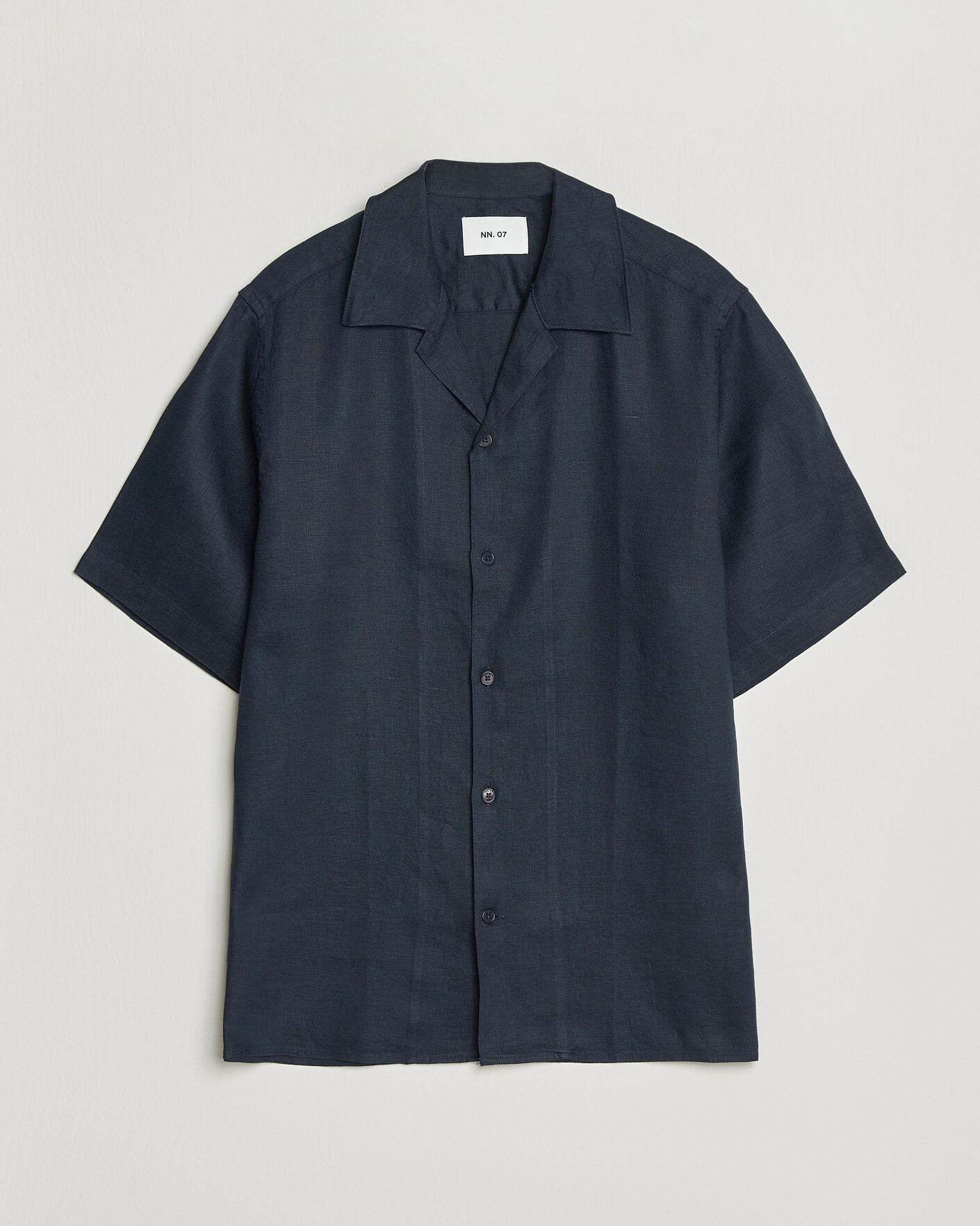 Herren | Hemden | NN07 | Julio Linen Resort Shirt Navy Blue