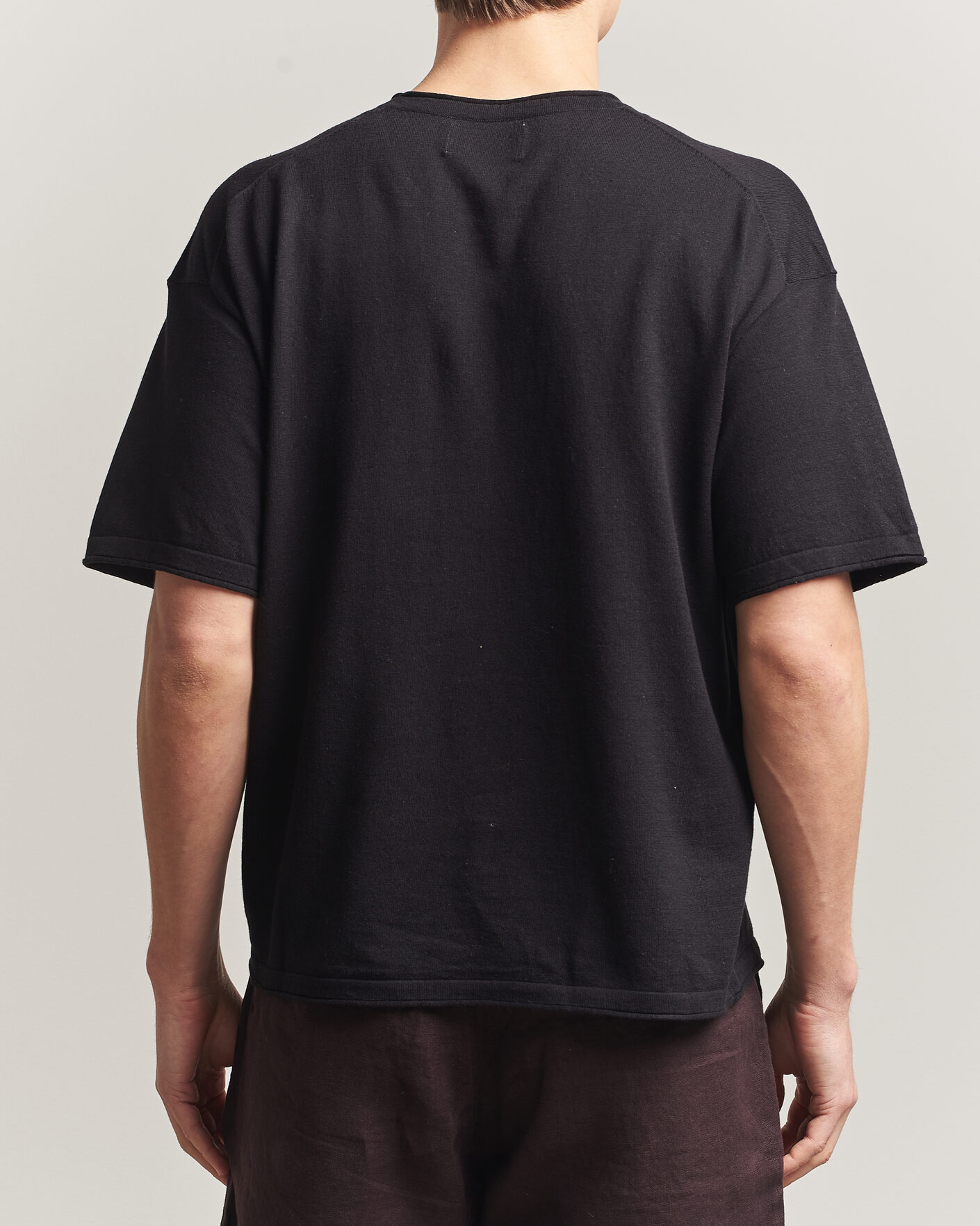 Herren | T-Shirts | NN07 | Ryan Cotton/Linen T-Shirt Black