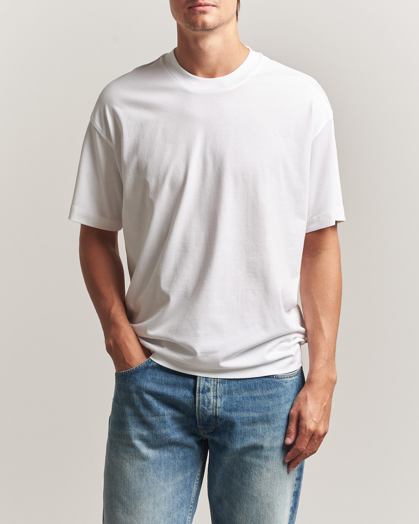Herren | T-Shirts | NN07 | Lionel Suvin Cotton Crew Neck T-Shirt White