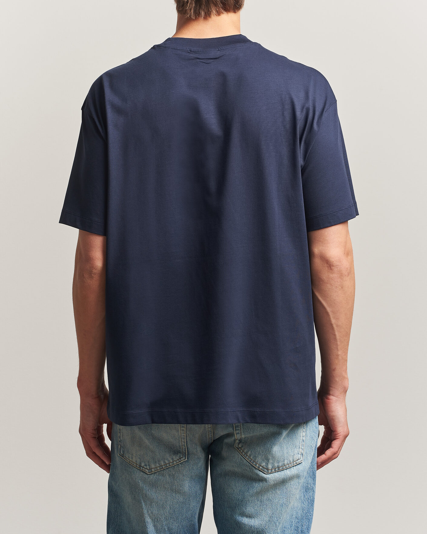 Herren | T-Shirts | NN07 | Lionel Suvin Cotton Crew Neck T-Shirt Navy Blue
