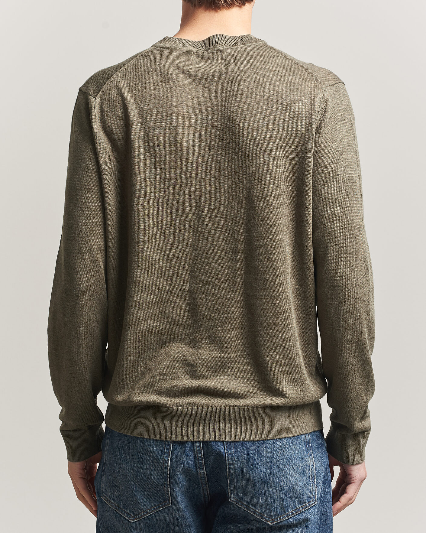 Herren | Pullover | NN07 | Ted Linen Knitted Sweater Capers Green