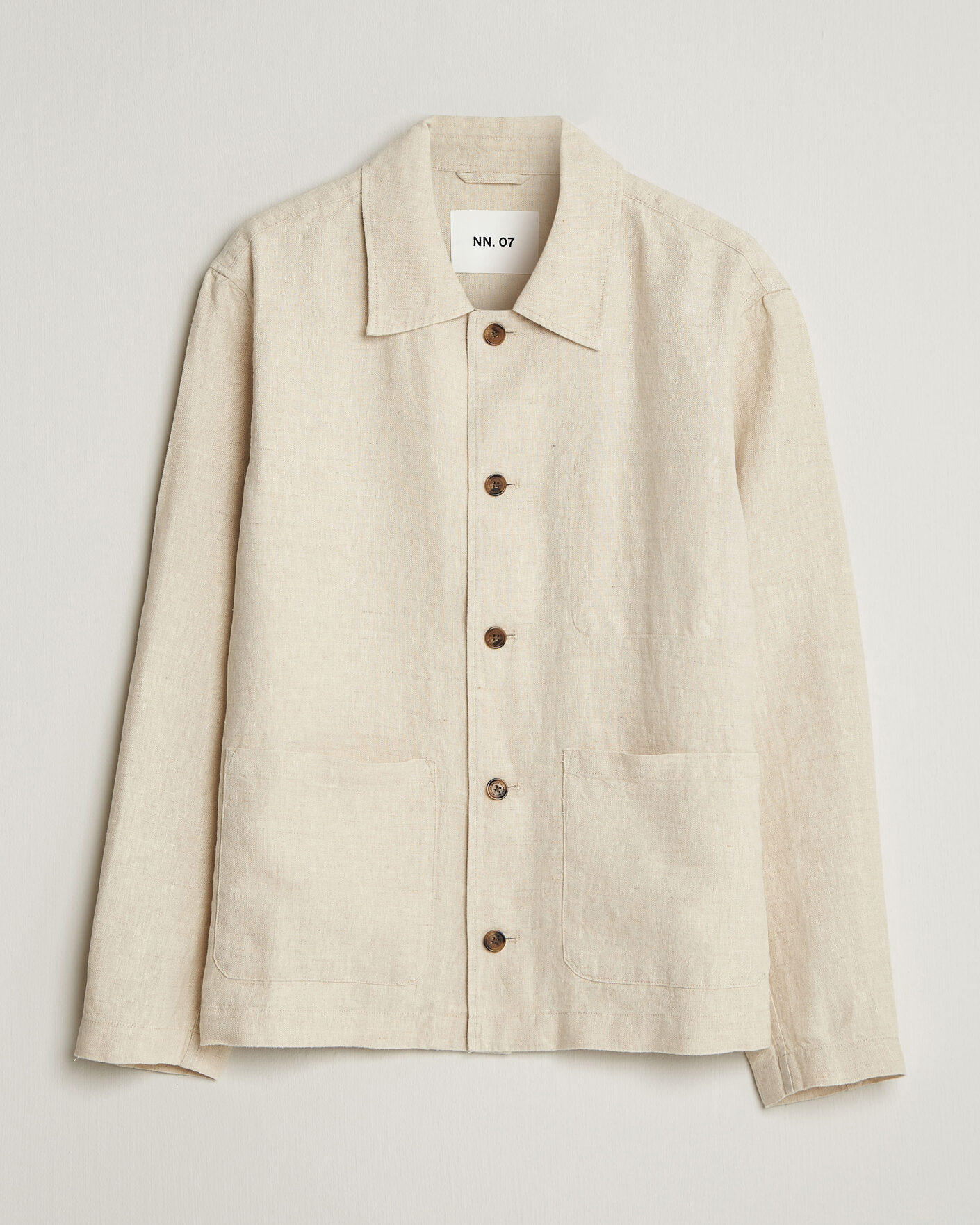 Herren | Hemden | NN07 | Morgan Linen Overshirt Oat