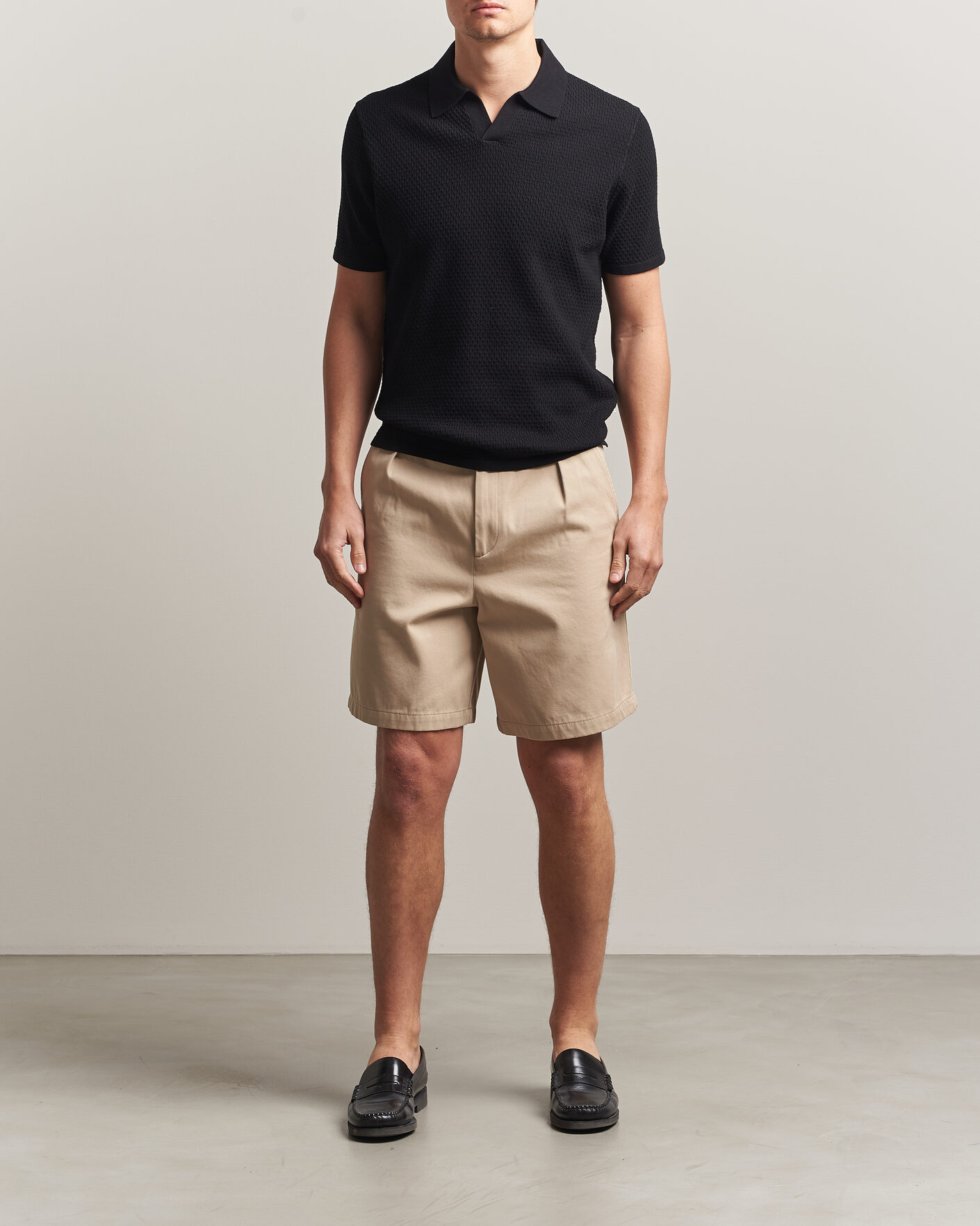 Herren | Poloshirts | NN07 | Paul Knitted Polo Black