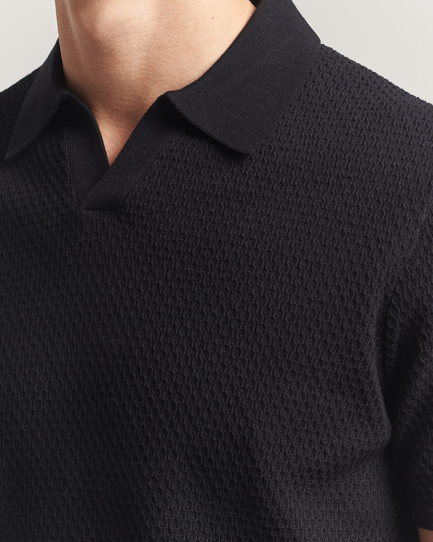 Herren | Poloshirts | NN07 | Paul Knitted Polo Black